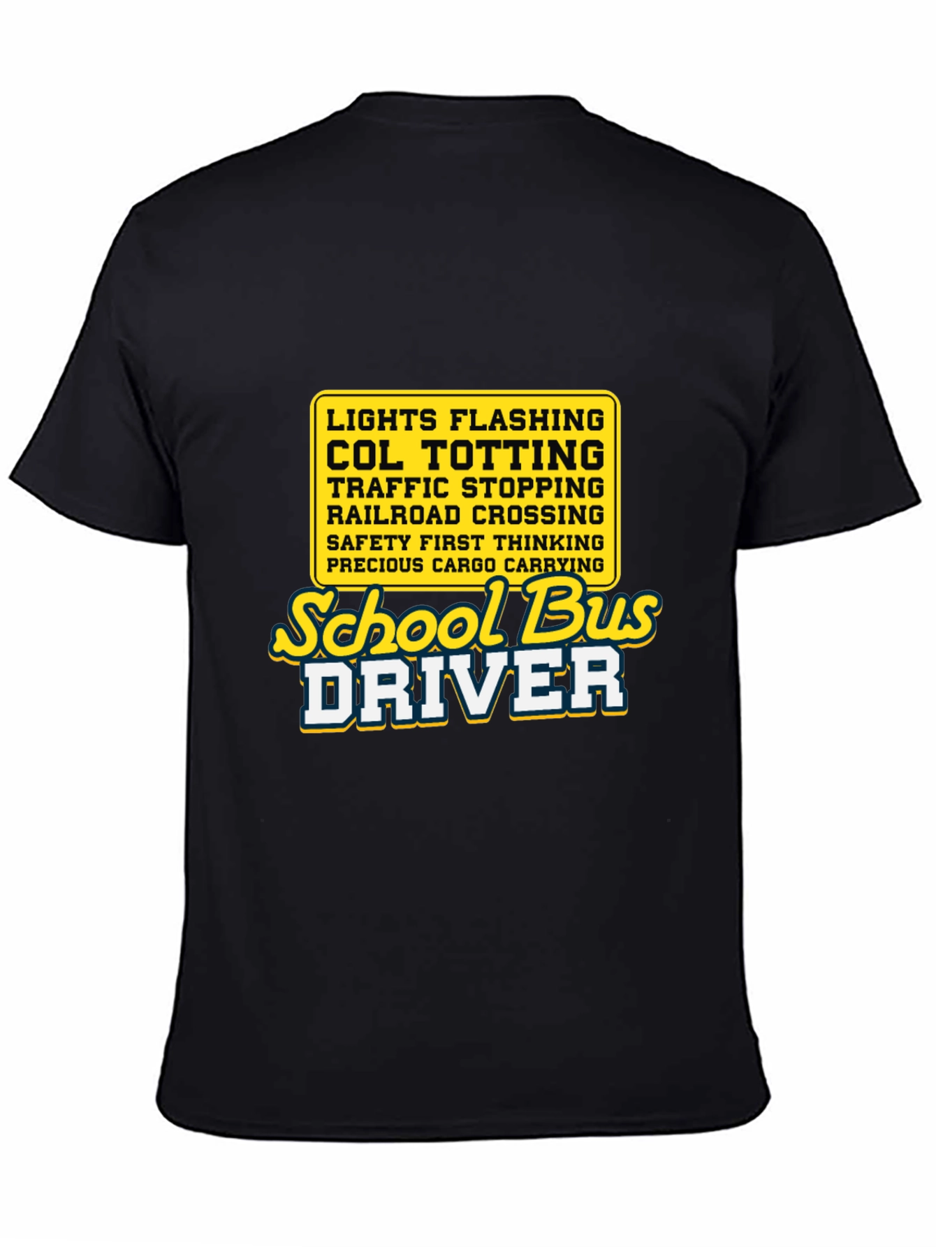 School Bus Driver Tee - Lights Flashing Humor
