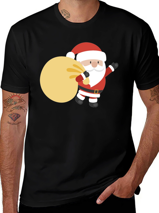 Festive Santa T-Shirt - Holiday Cheer