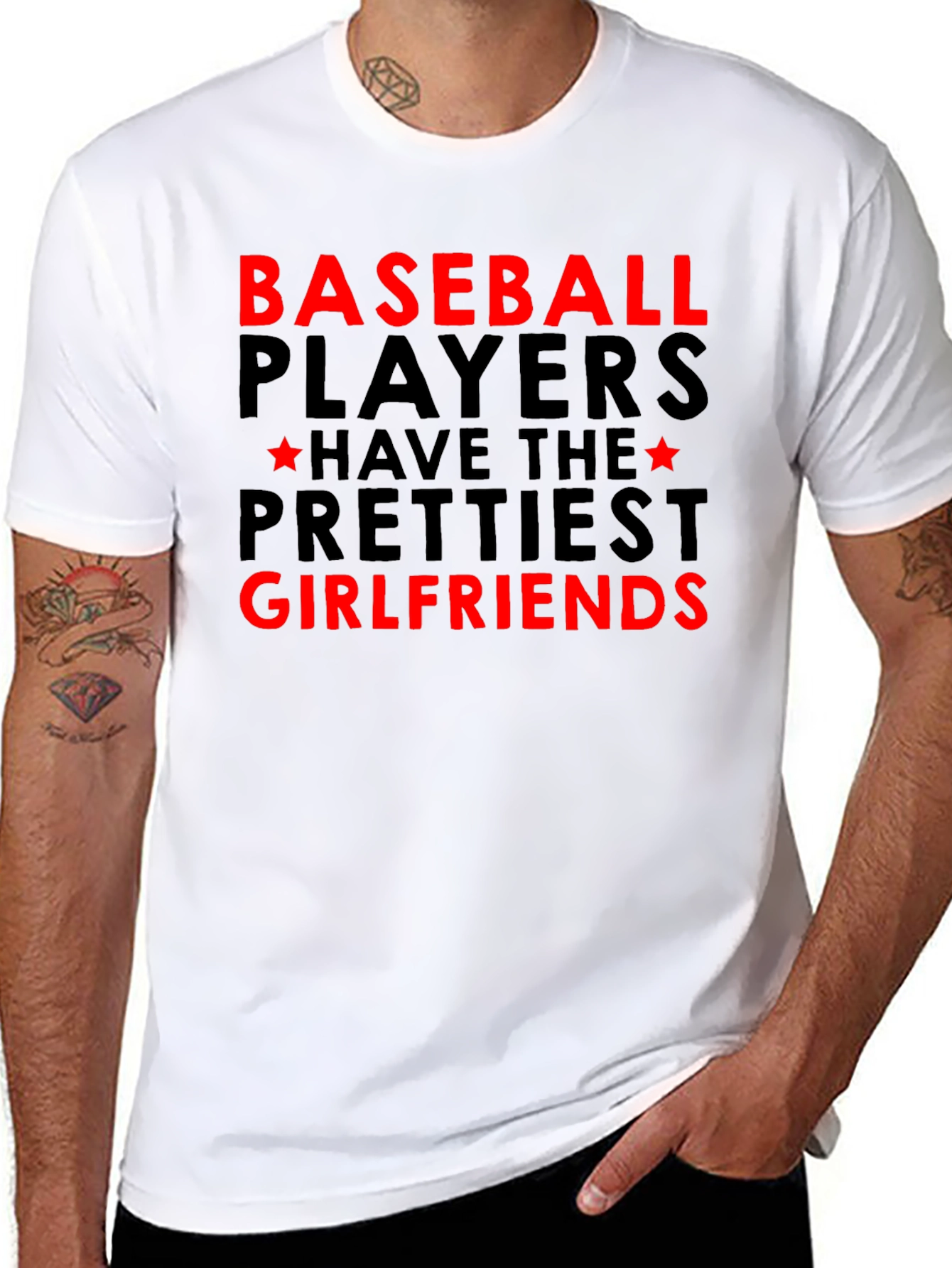 Baseball Players Prettiest Girlfriends Graphic Tee