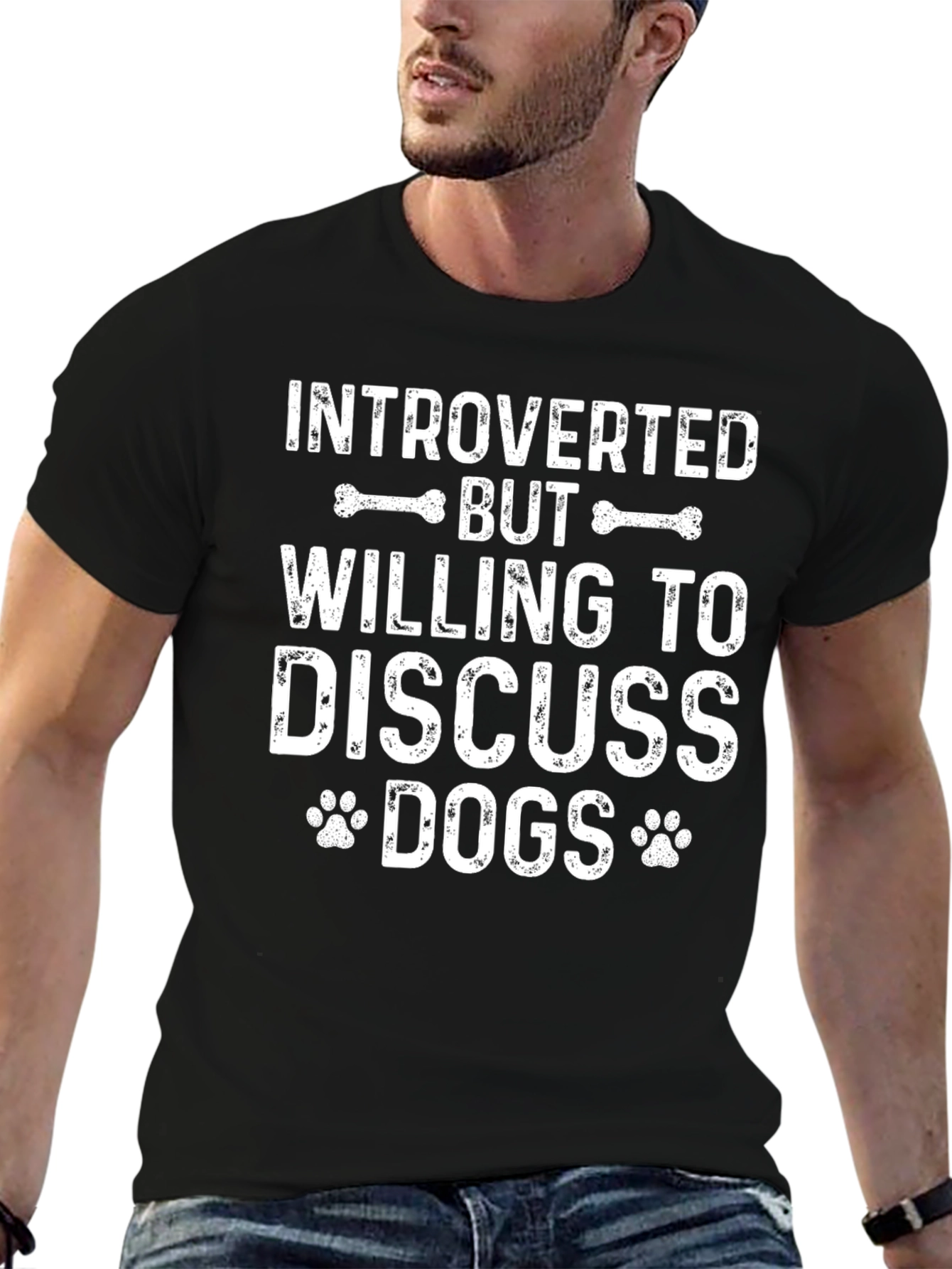 Introverted Dog Lover T-Shirt - Funny Animal Tee