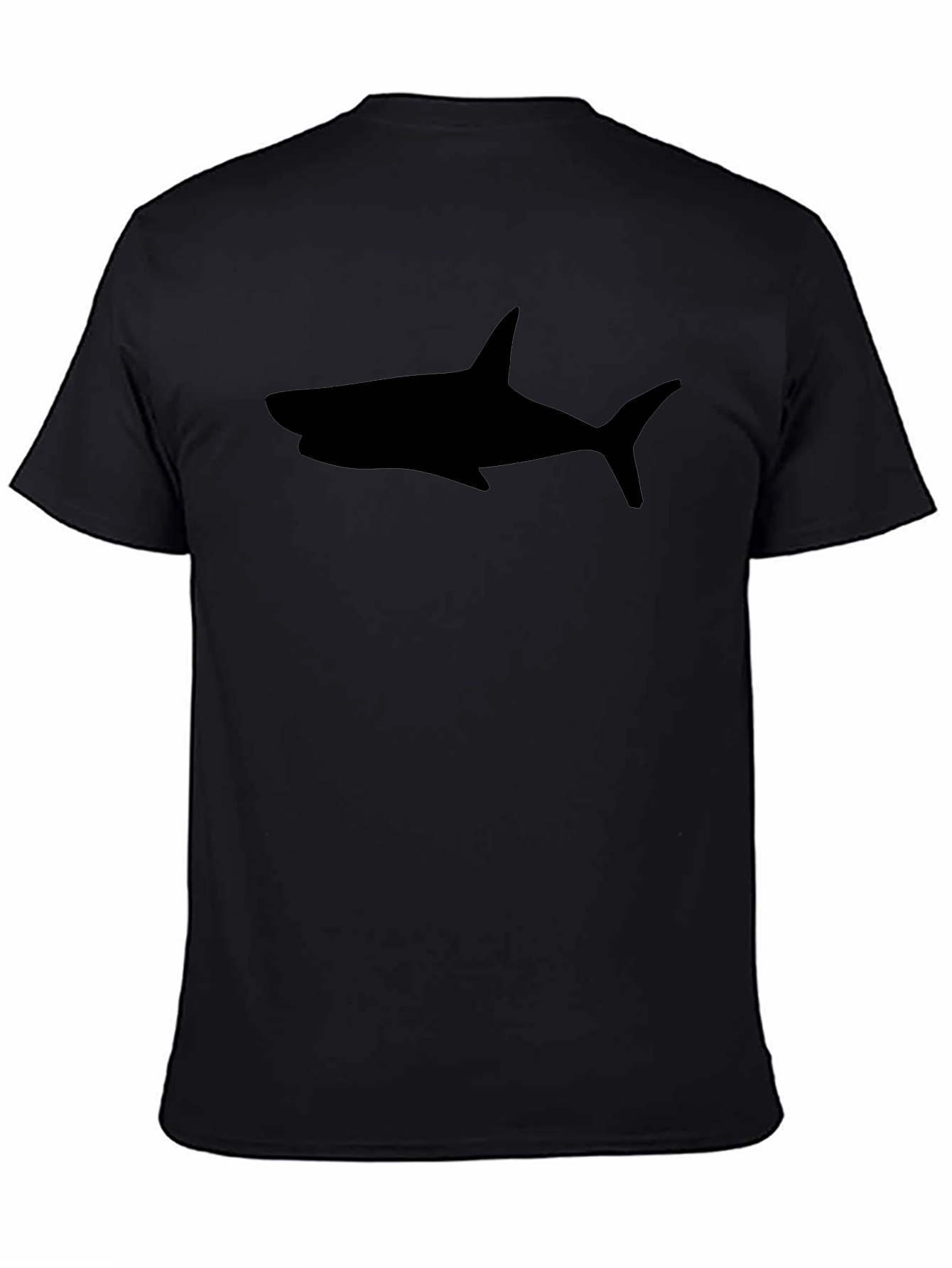 Shark Silhouette Black T-Shirt