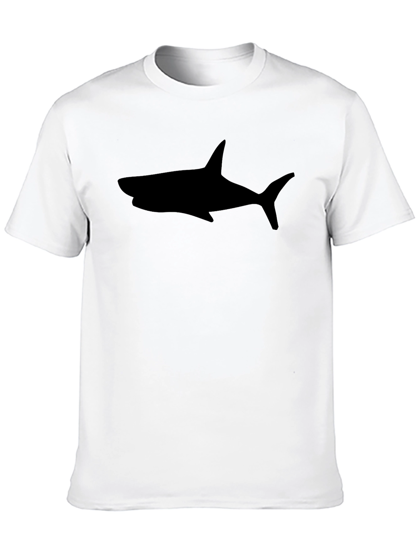 Shark Silhouette Black T-Shirt