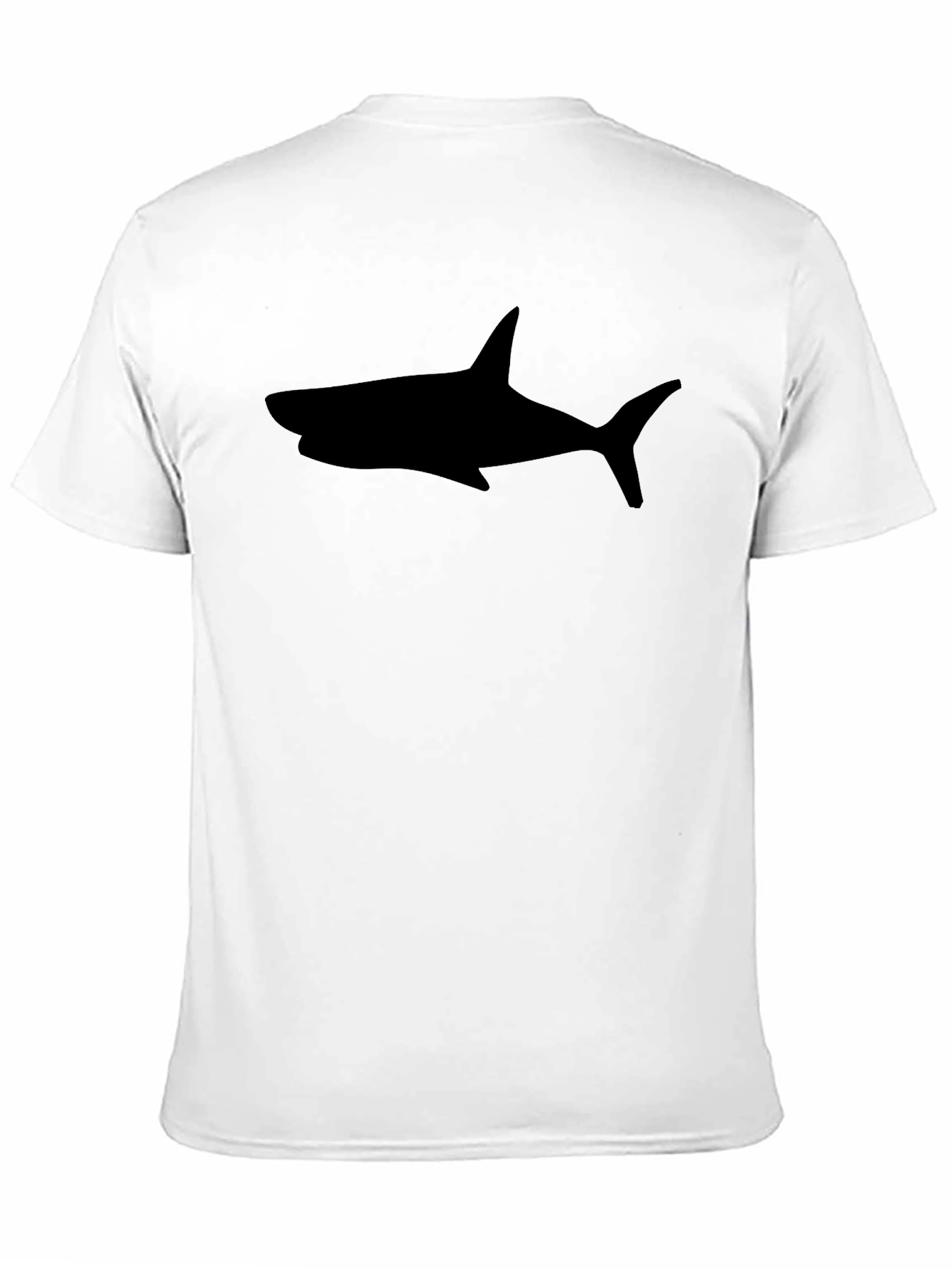 Shark Silhouette Black T-Shirt