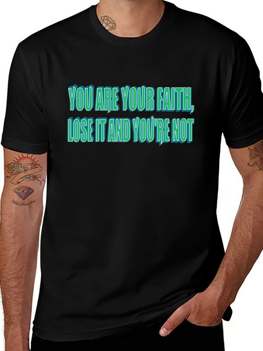 Faith Statement Graphic T-Shirt - Black