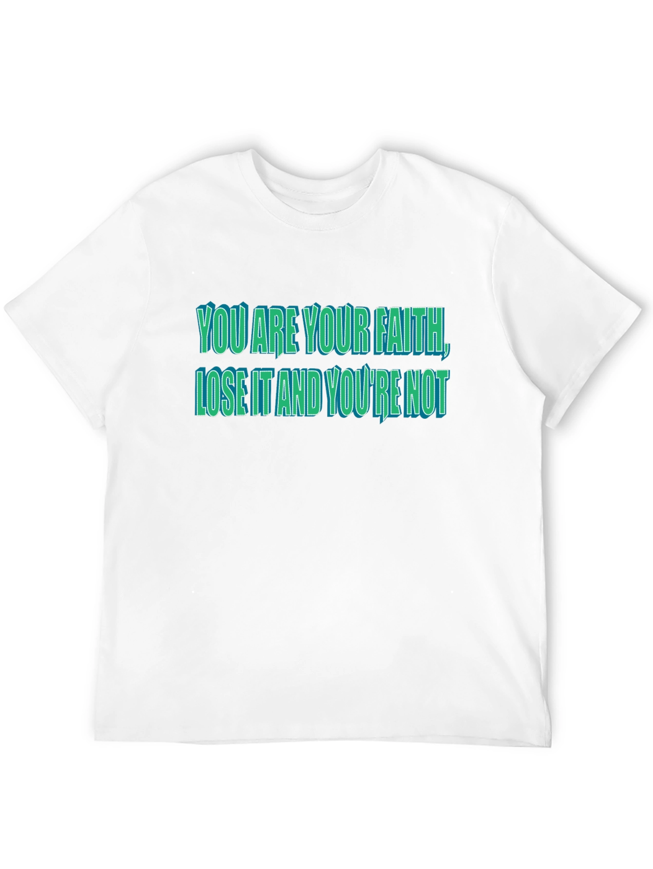 Faith Statement Graphic T-Shirt - Black