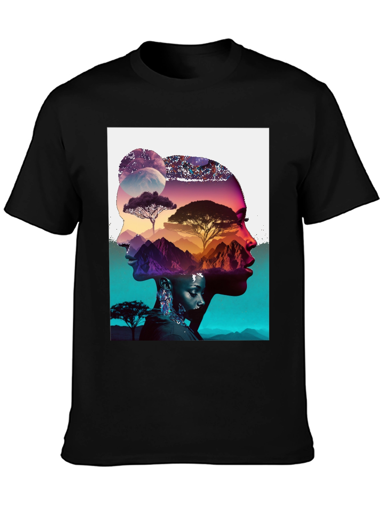 Artistic Graphic Print T-Shirt