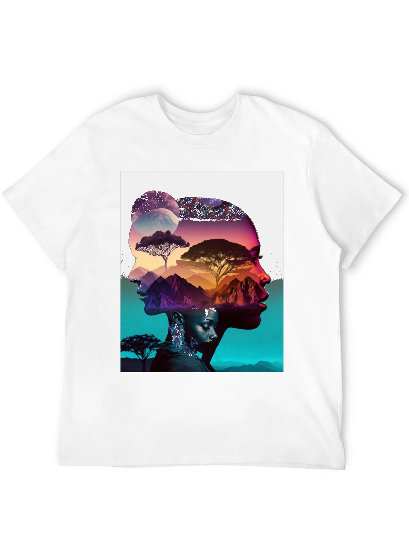 Artistic Graphic Print T-Shirt