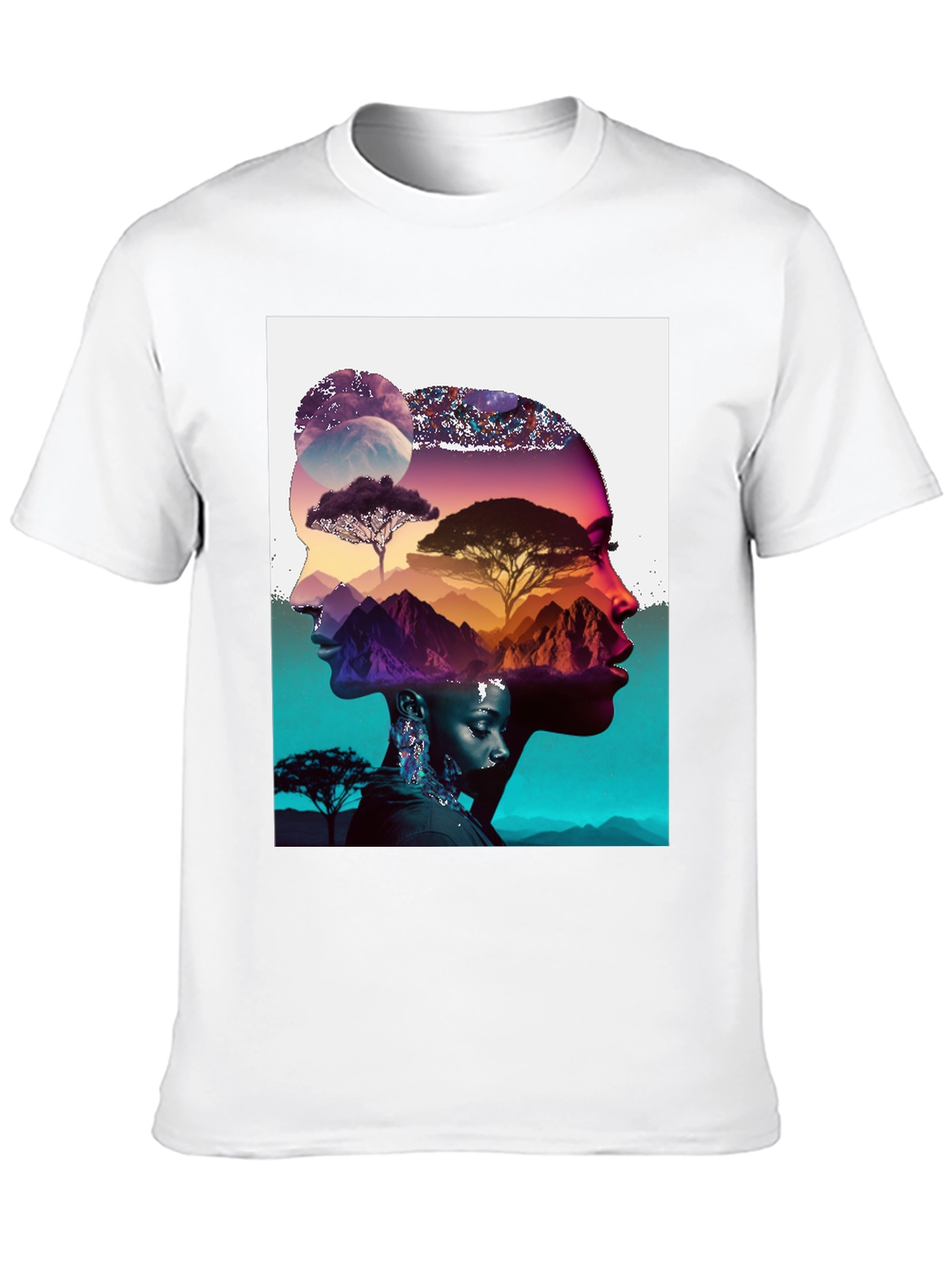 Artistic Graphic Print T-Shirt
