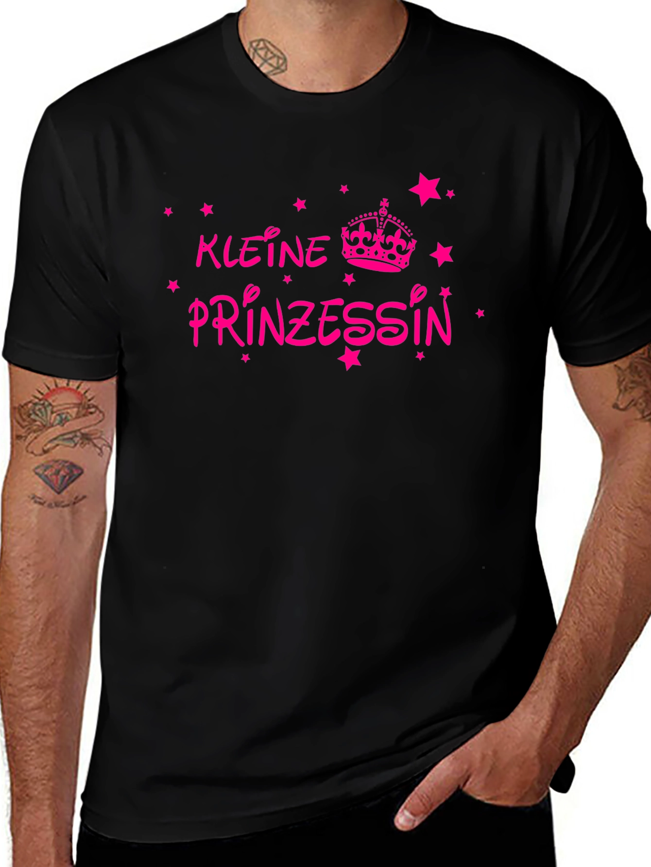 Kleine Prinzessin Black Graphic Tee