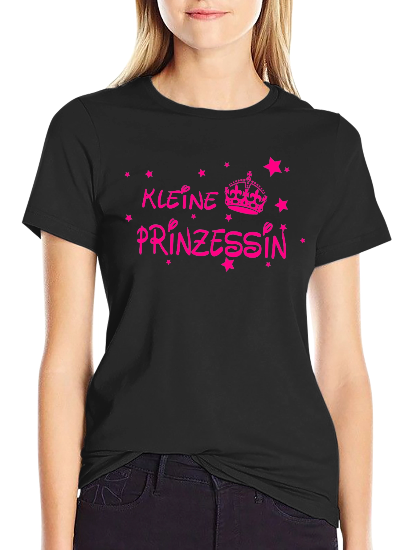 Kleine Prinzessin Black Graphic Tee