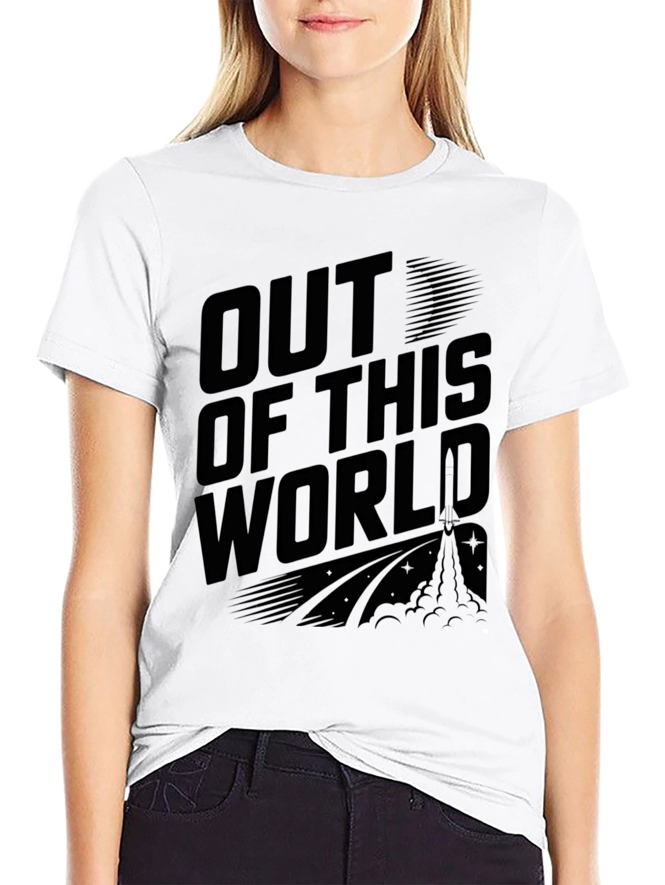 Out of This World Black Graphic Tee