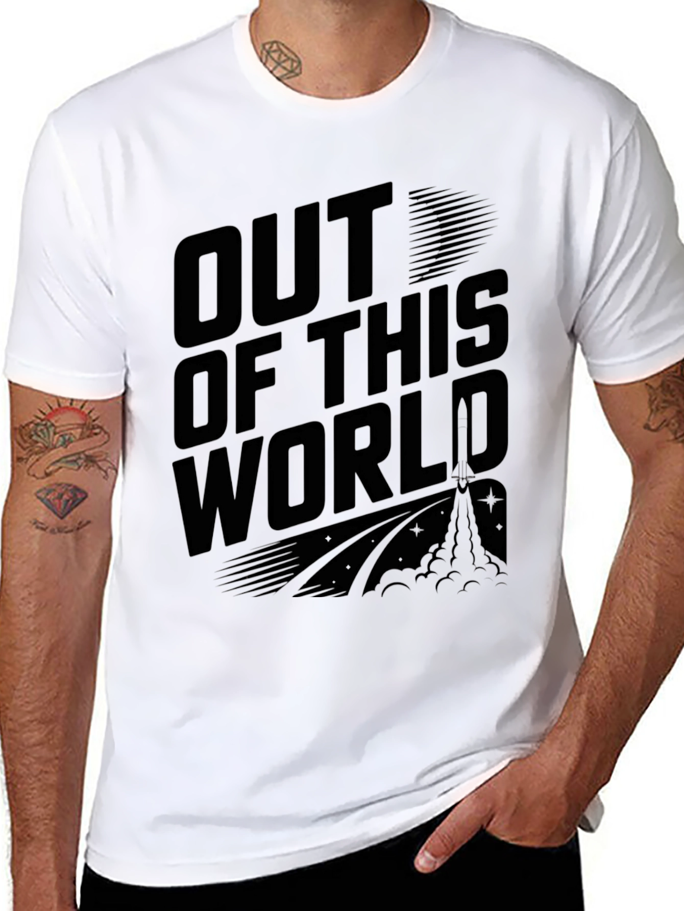 Out of This World Black Graphic Tee