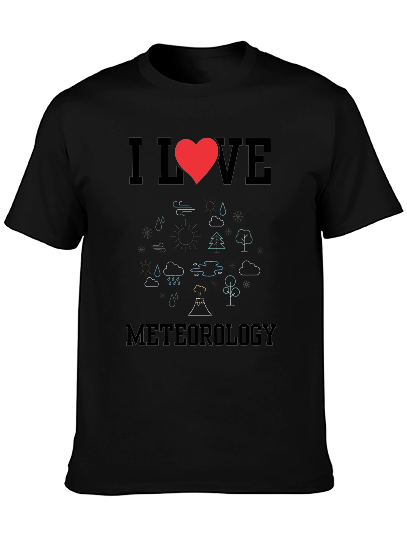 I Love Meteorology Graphic Tee