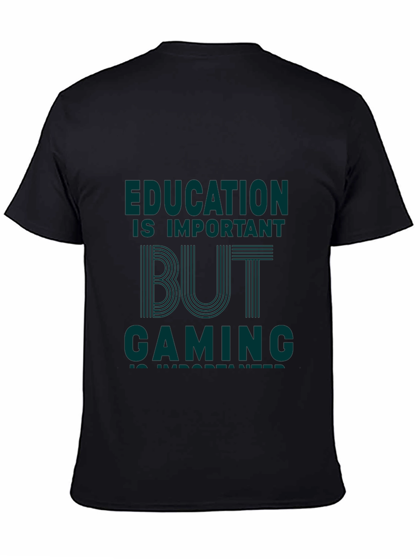 Gaming is Important Mens Black Graphic Tee