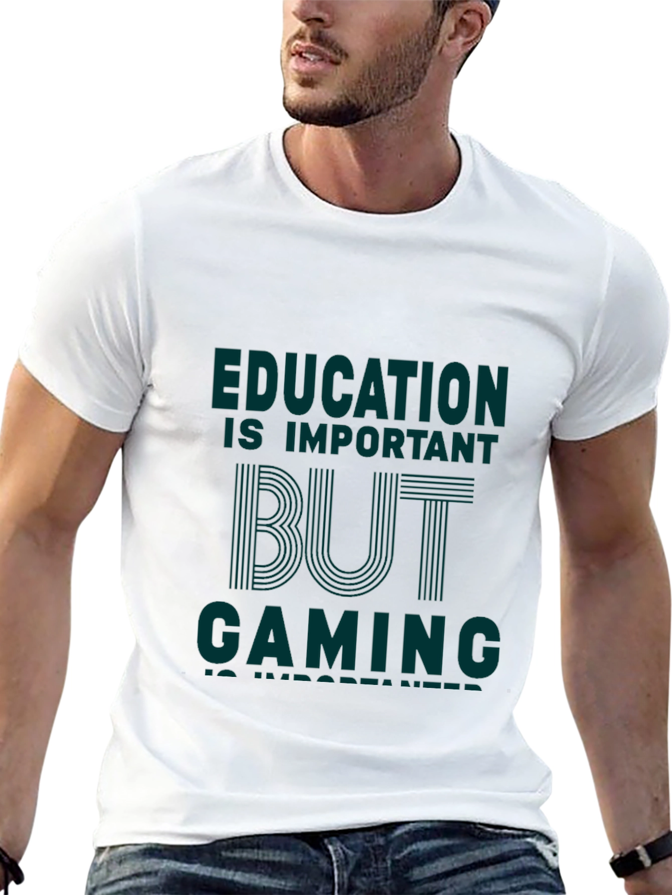 Gaming is Important Mens Black Graphic Tee