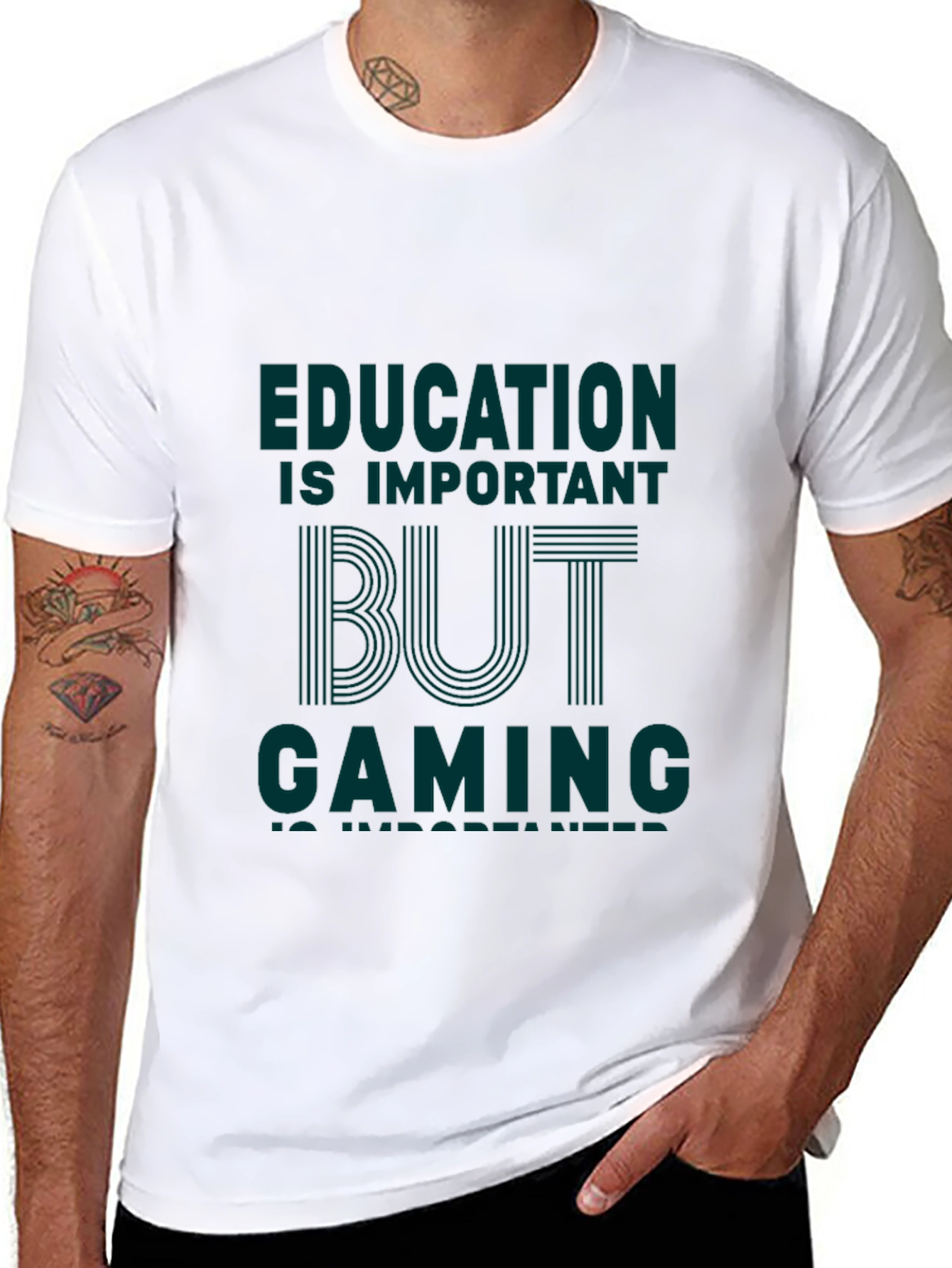 Gaming is Important Mens Black Graphic Tee