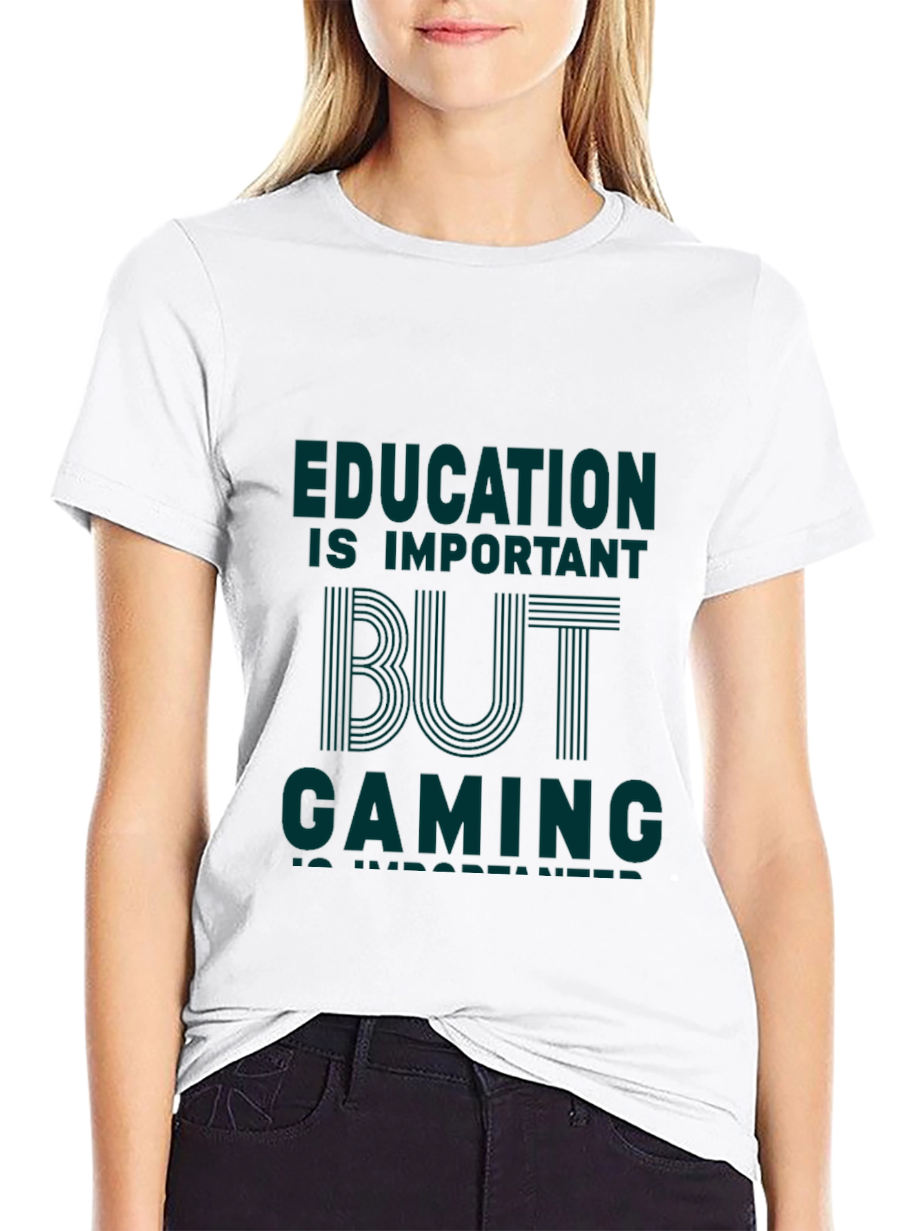 Gaming is Important Mens Black Graphic Tee