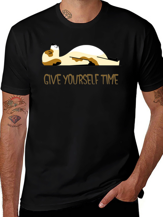 Relaxed Dog Graphic Tee - Give Yourself Time