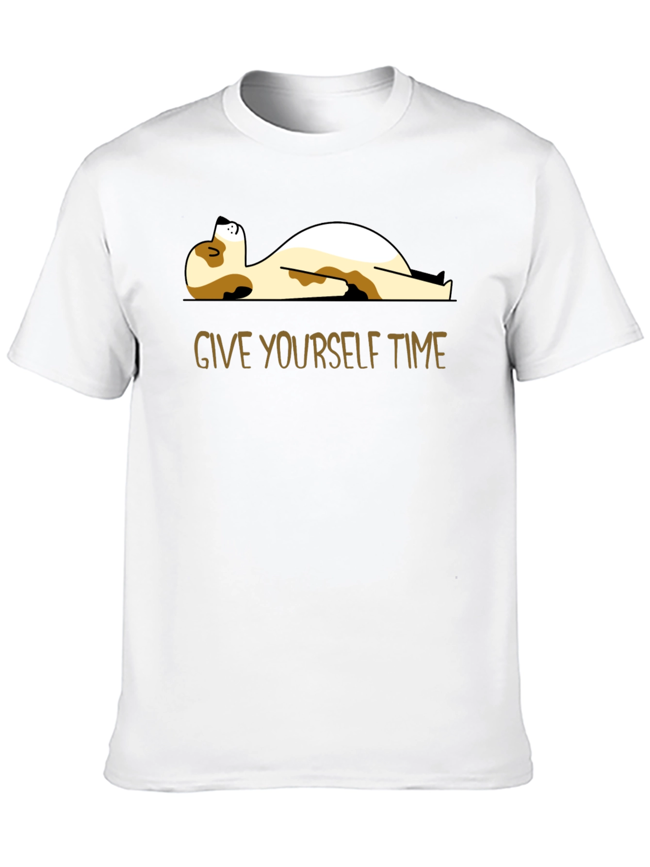 Relaxed Dog Graphic Tee - Give Yourself Time