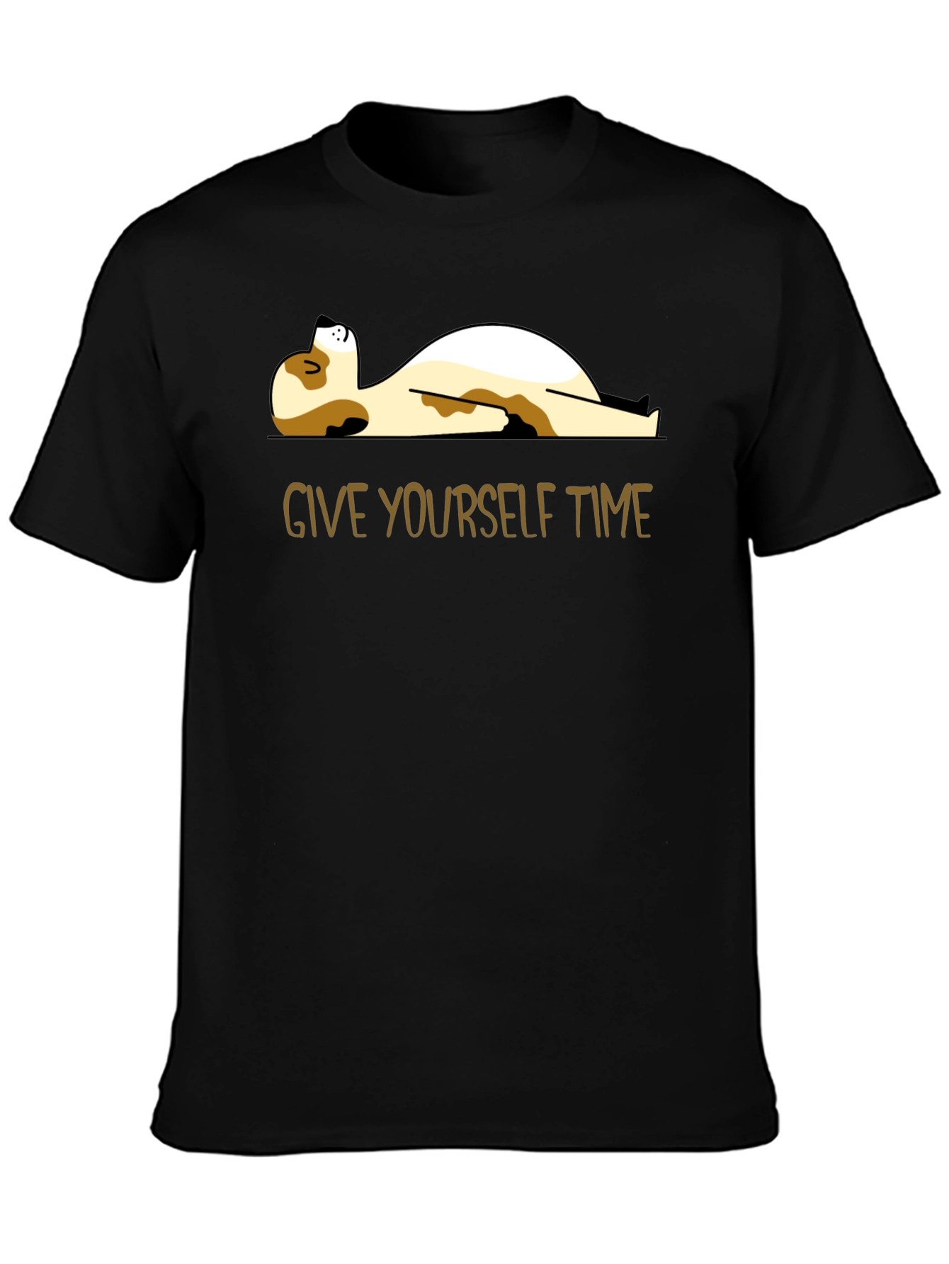 Relaxed Dog Graphic Tee - Give Yourself Time