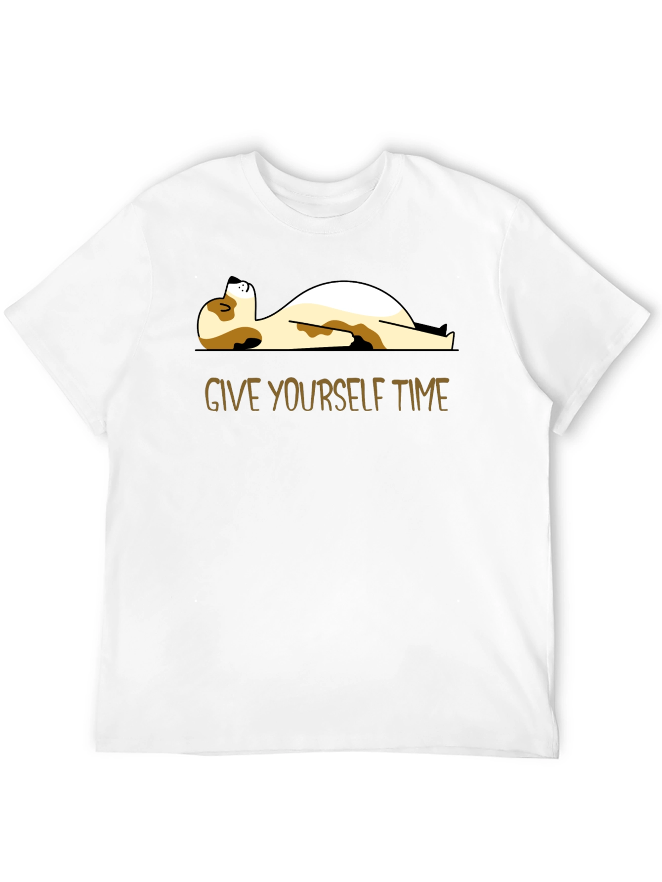 Relaxed Dog Graphic Tee - Give Yourself Time