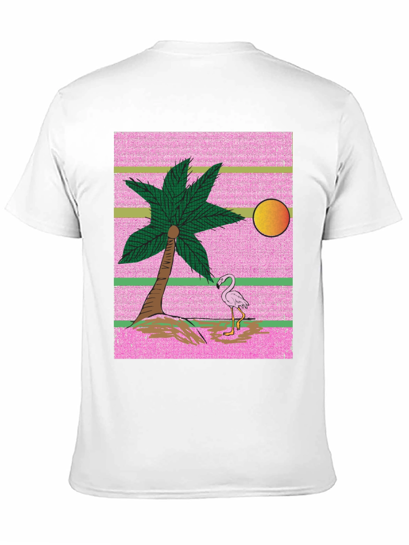 Retro Flamingo Palm Tree T-Shirt