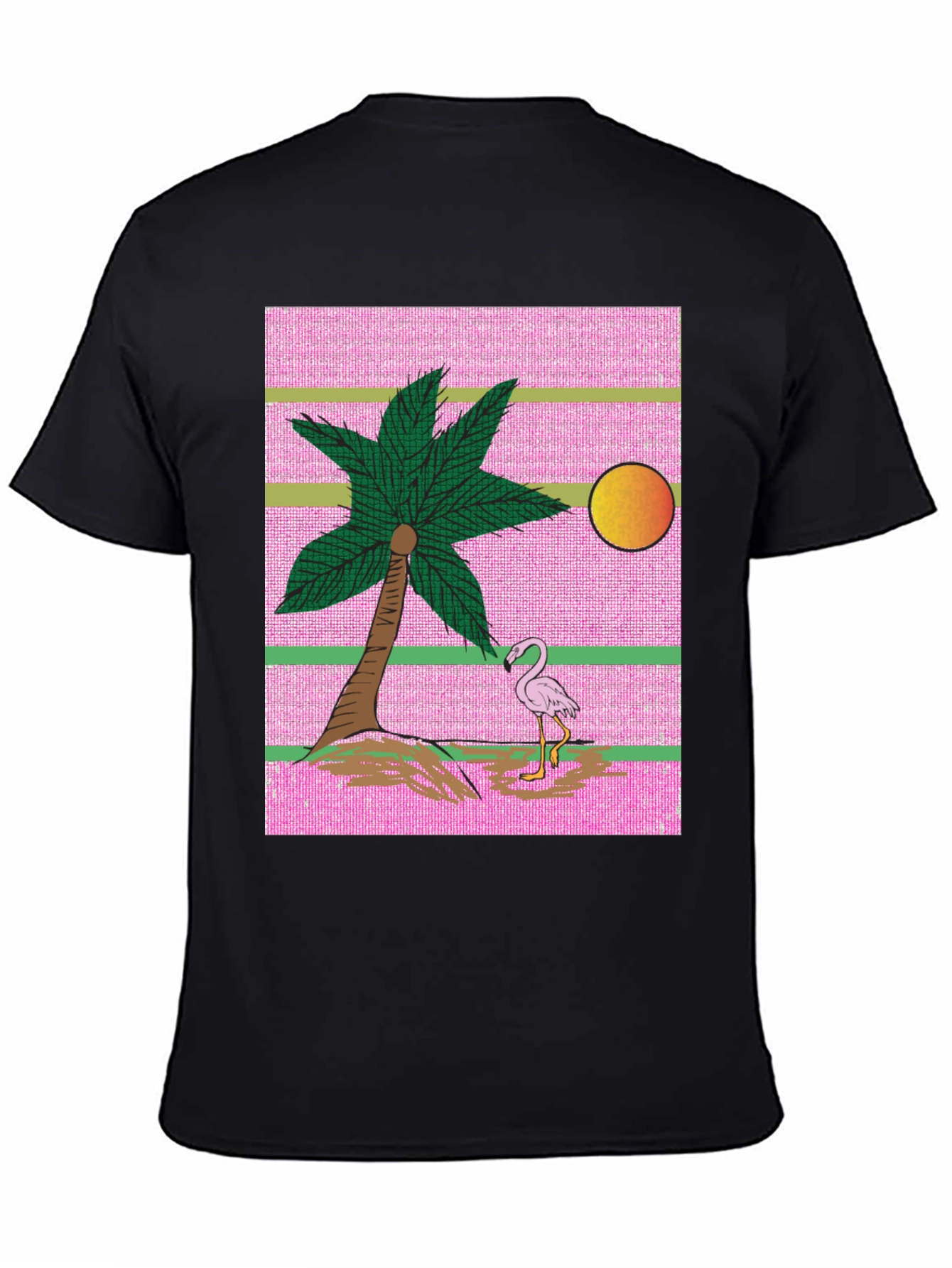 Retro Flamingo Palm Tree T-Shirt