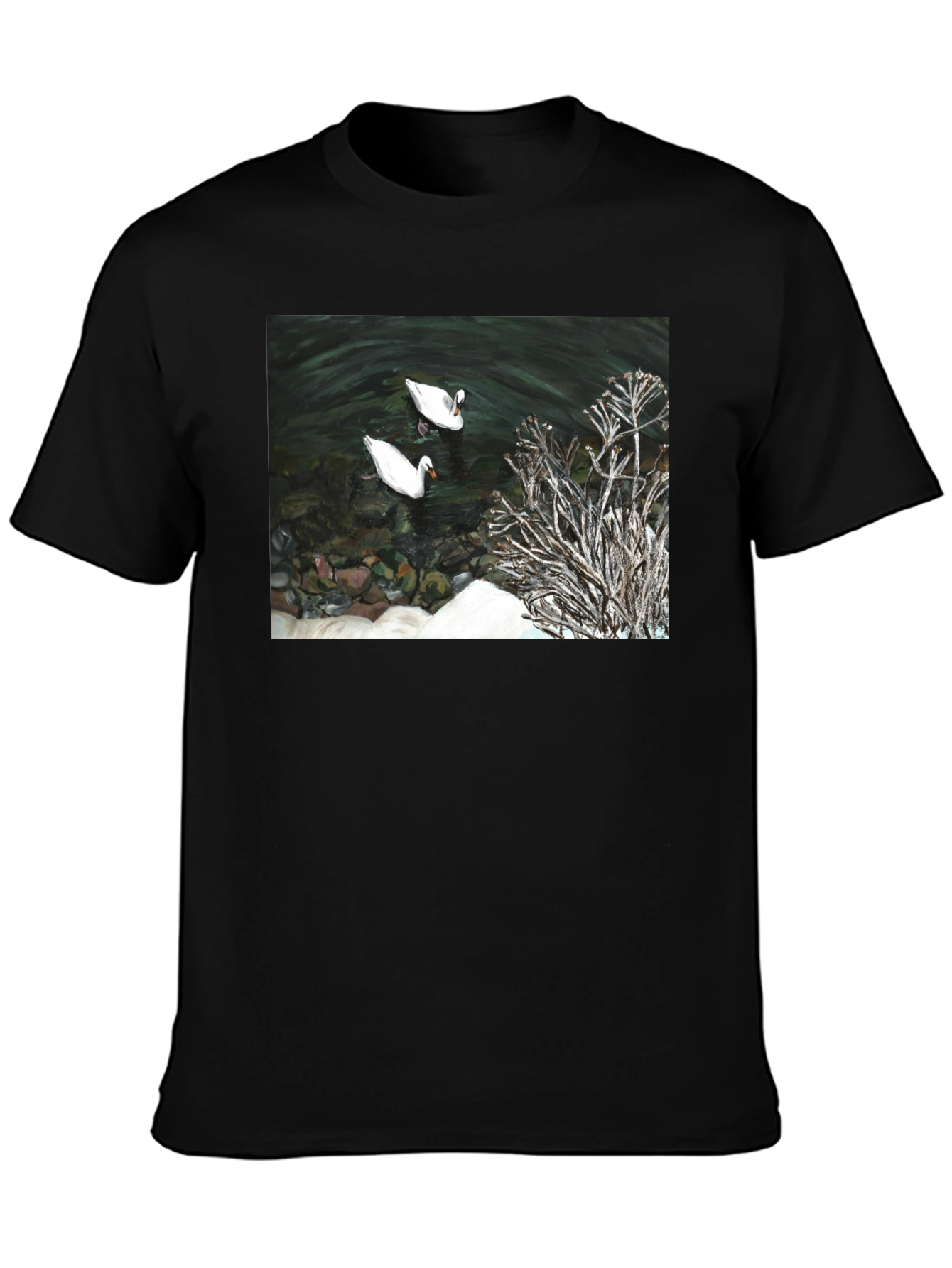 Swan Lake Graphic Tee - Black