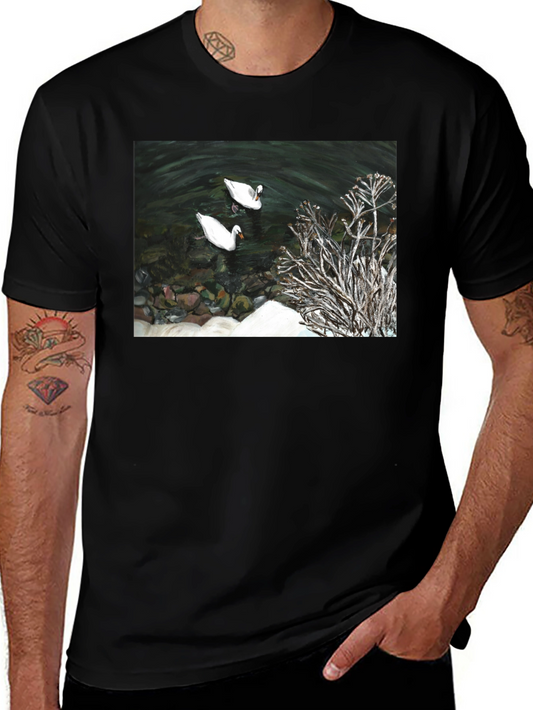 Swan Lake Graphic Tee - Black