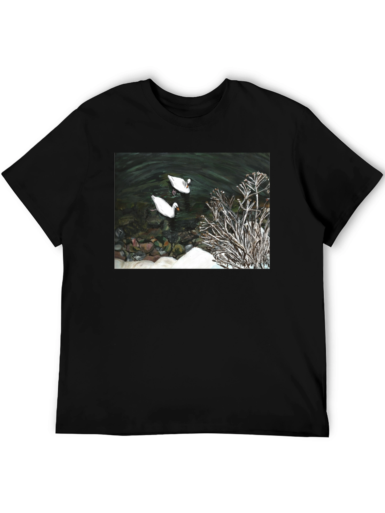 Swan Lake Graphic Tee - Black