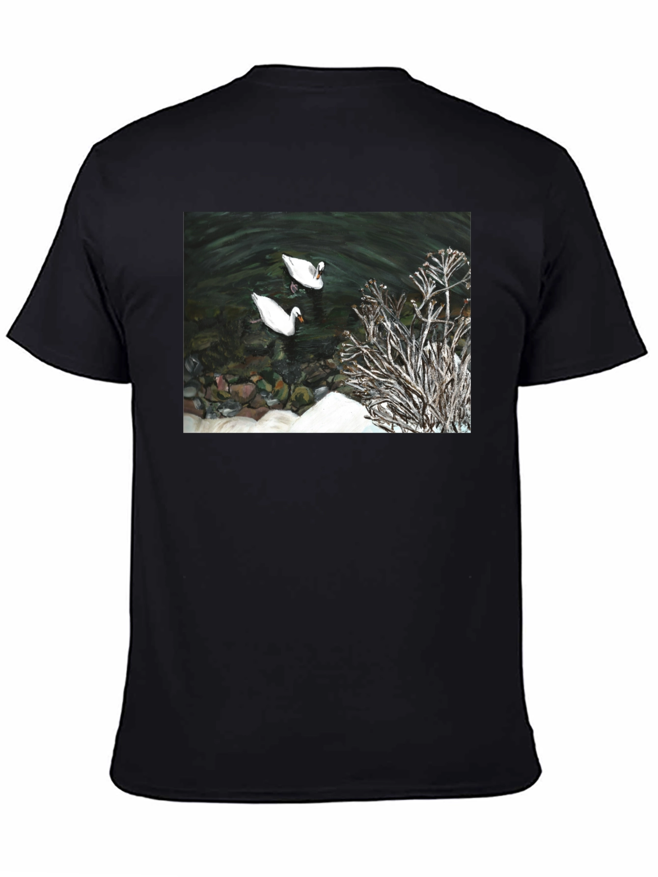 Swan Lake Graphic Tee - Black