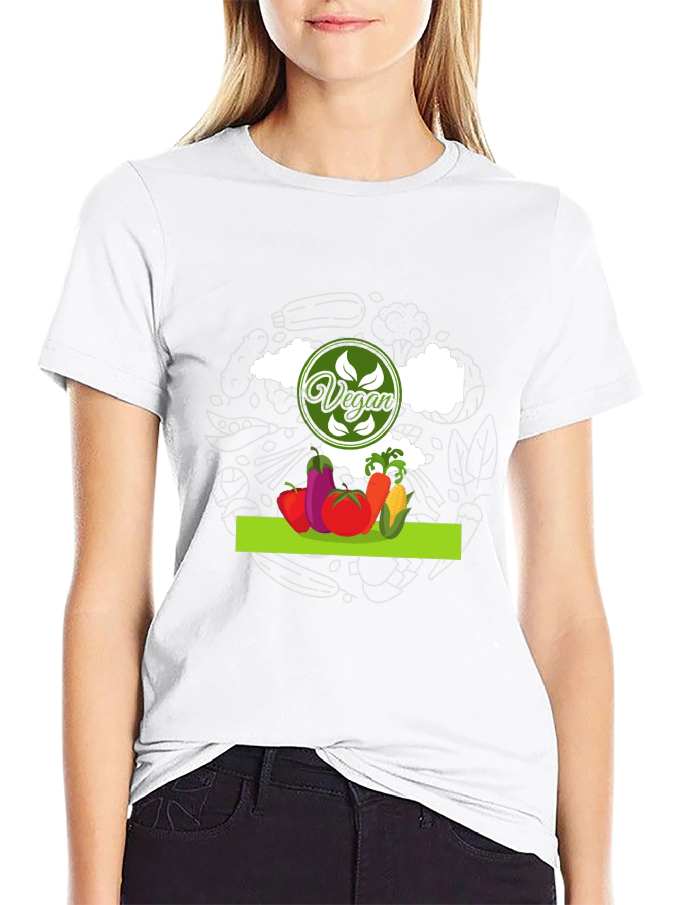 Vegan Graphic T-Shirt - Eat Your Veggies!