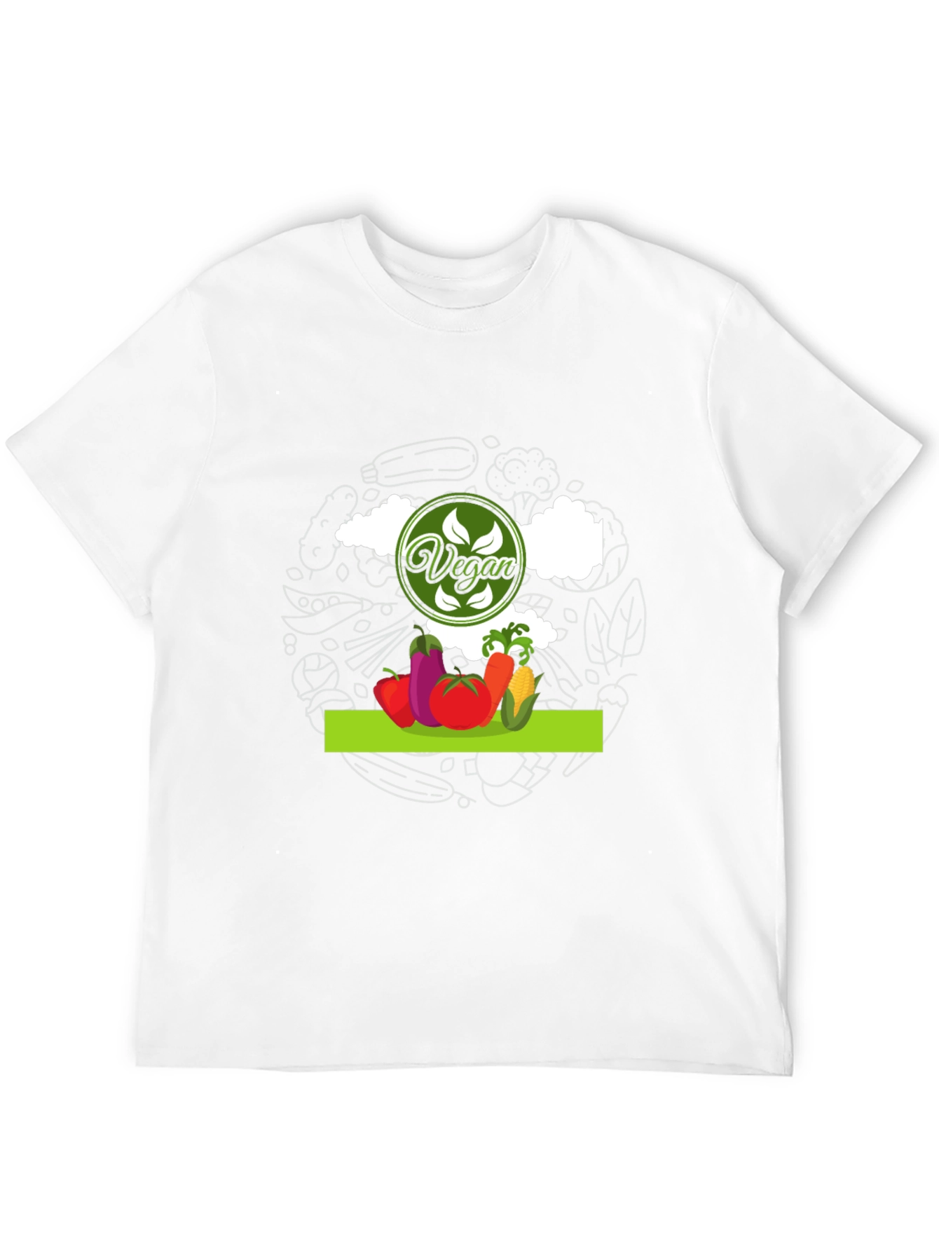 Vegan Graphic T-Shirt - Eat Your Veggies!