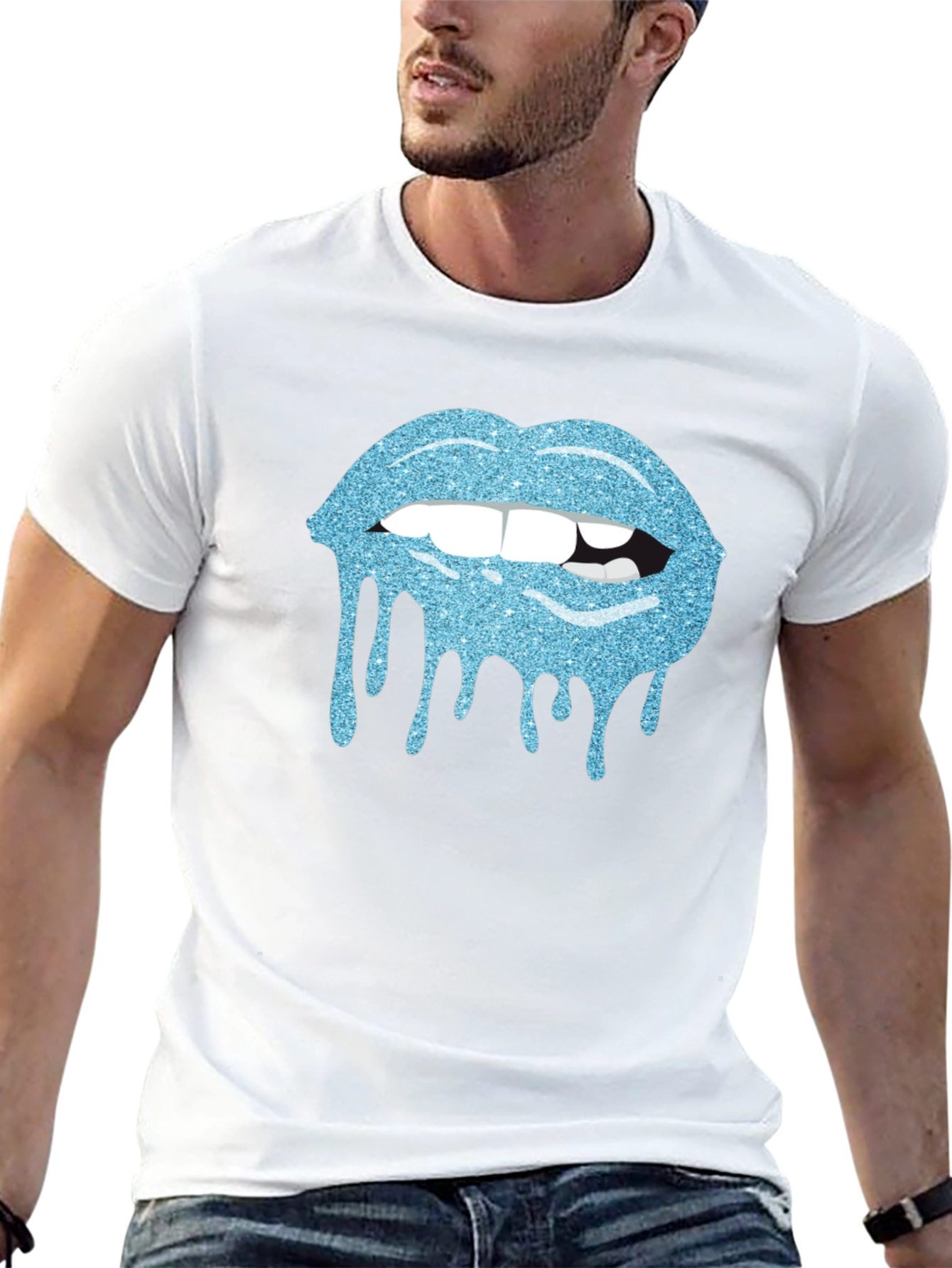 Glitter Lips Graphic Tee