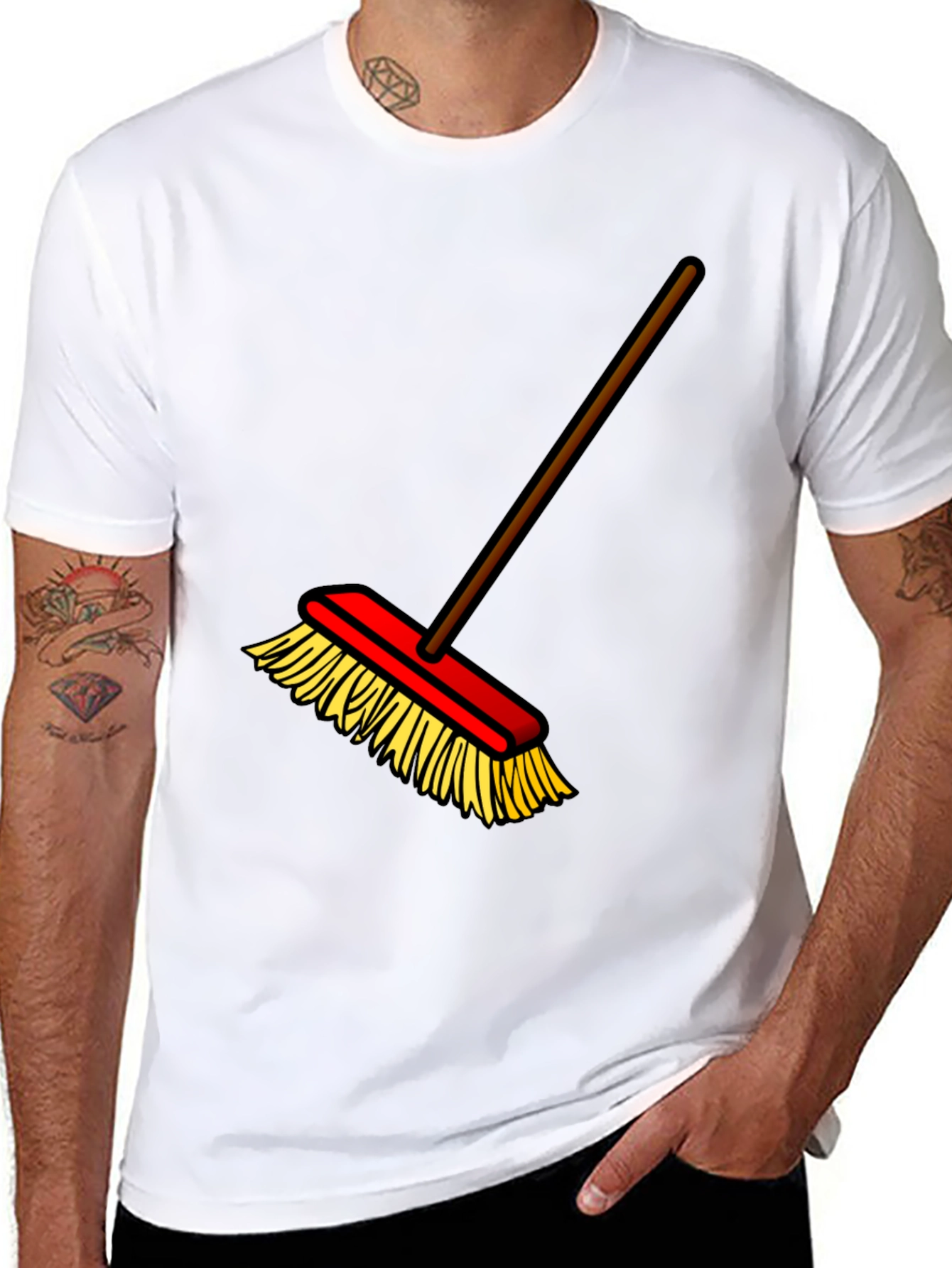 Broom Graphic T-Shirt - Clean Style