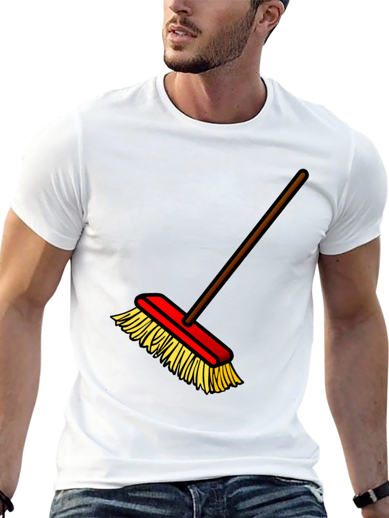 Broom Graphic T-Shirt - Clean Style