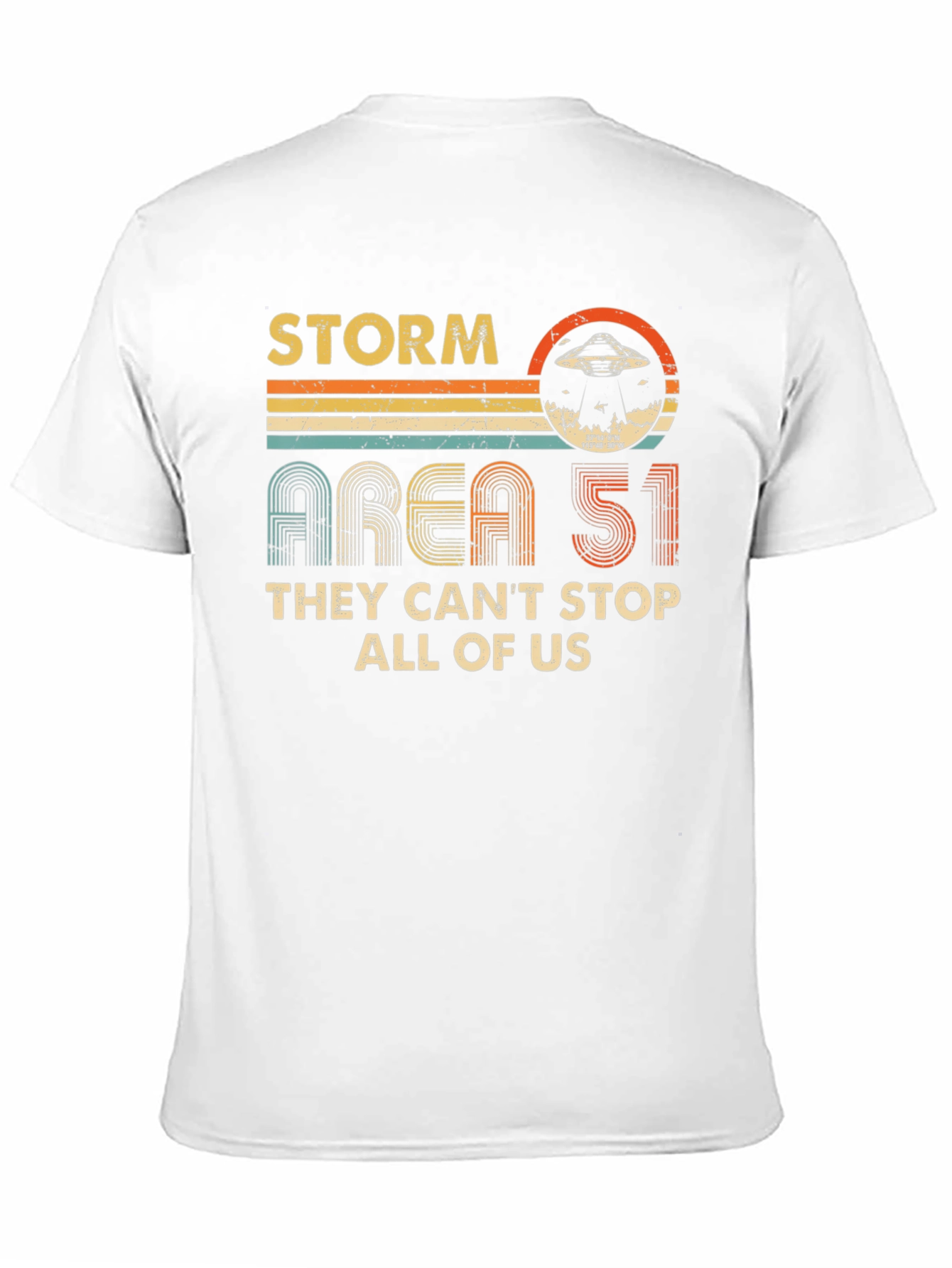 Storm Area 51 Retro UFO Graphic T-Shirt