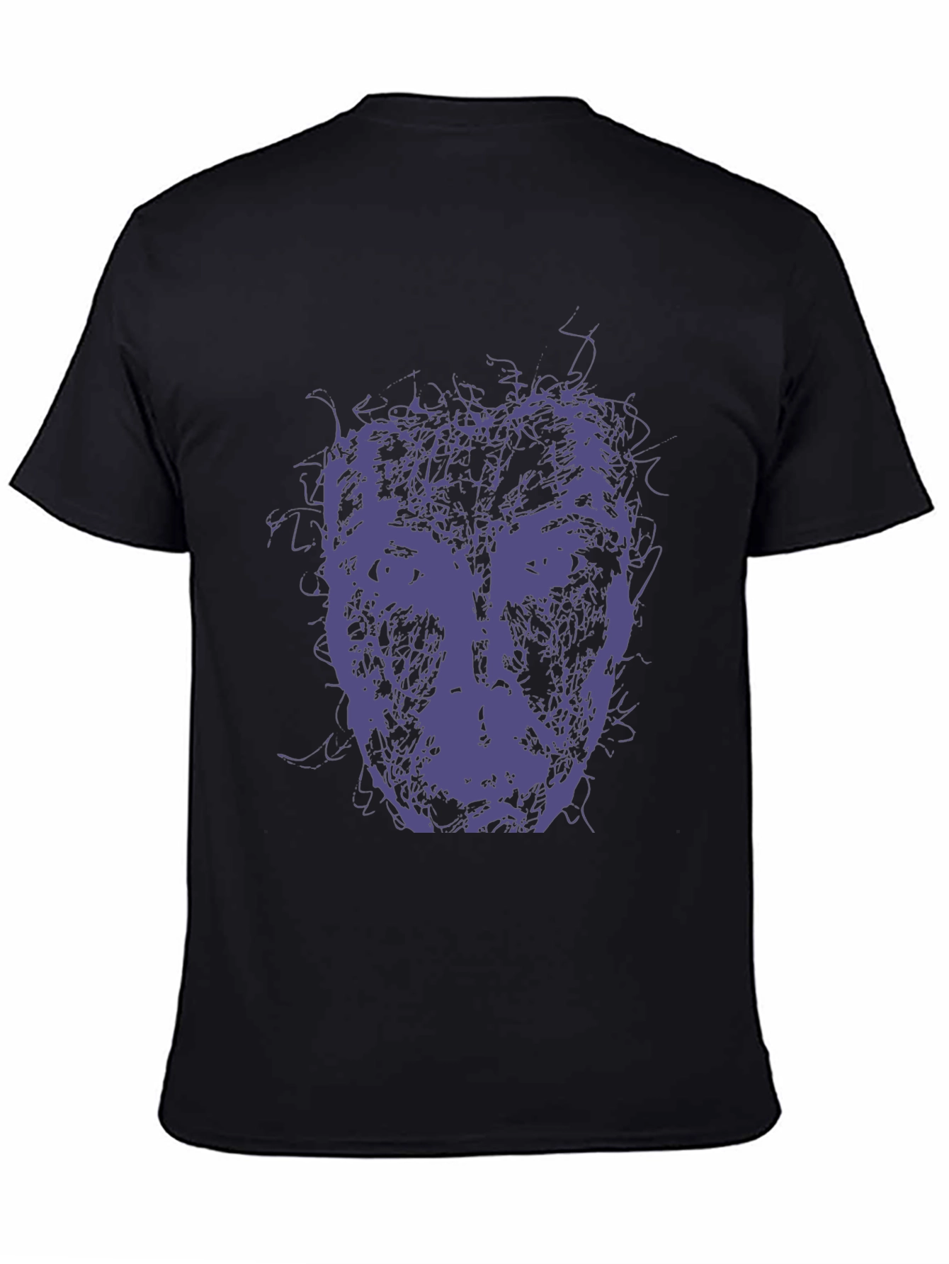 Abstract Face Graphic Tee - Modern Art Style T-Shirt