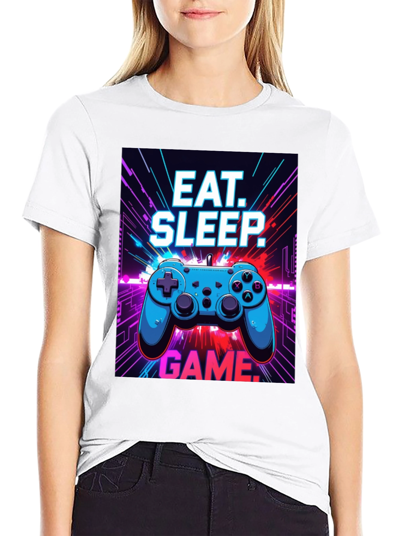 Eat Sleep Game T-Shirt - Gamer Style