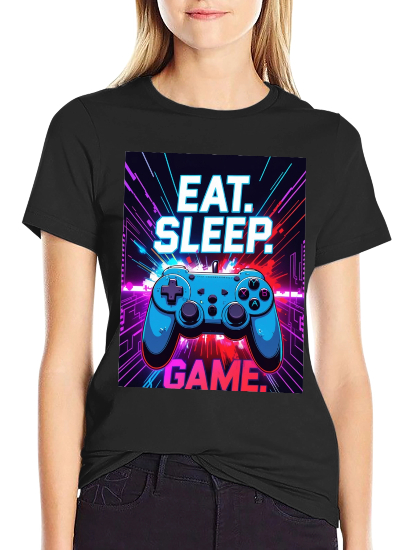 Eat Sleep Game T-Shirt - Gamer Style