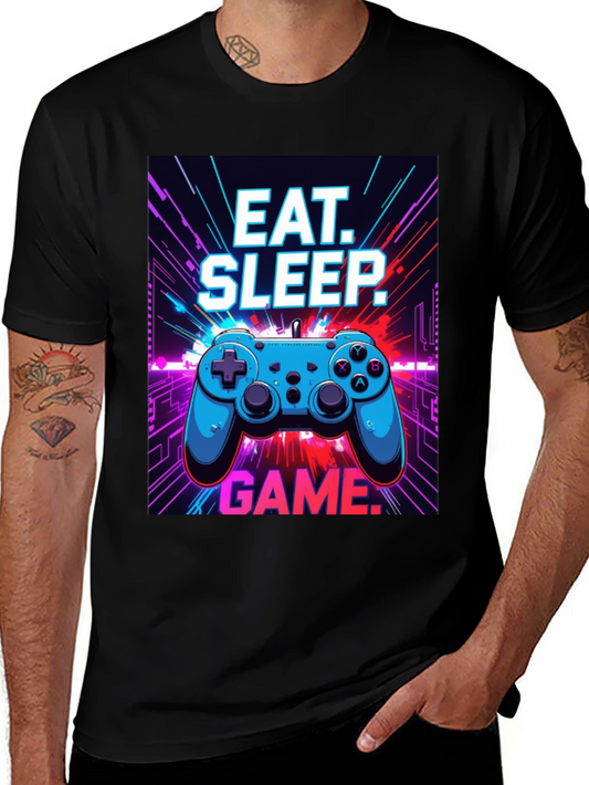 Eat Sleep Game T-Shirt - Gamer Style