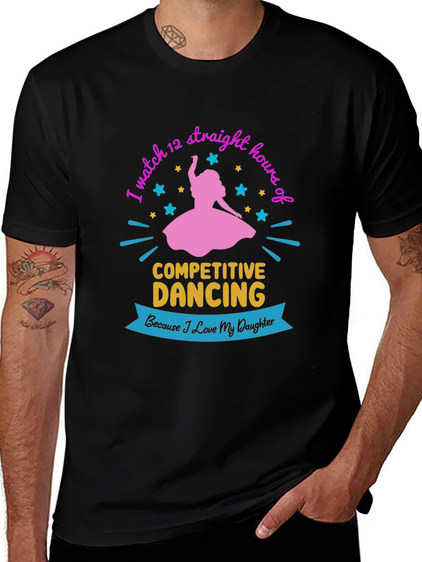 Competitive Dancing Fan T-Shirt: Love My Daughter