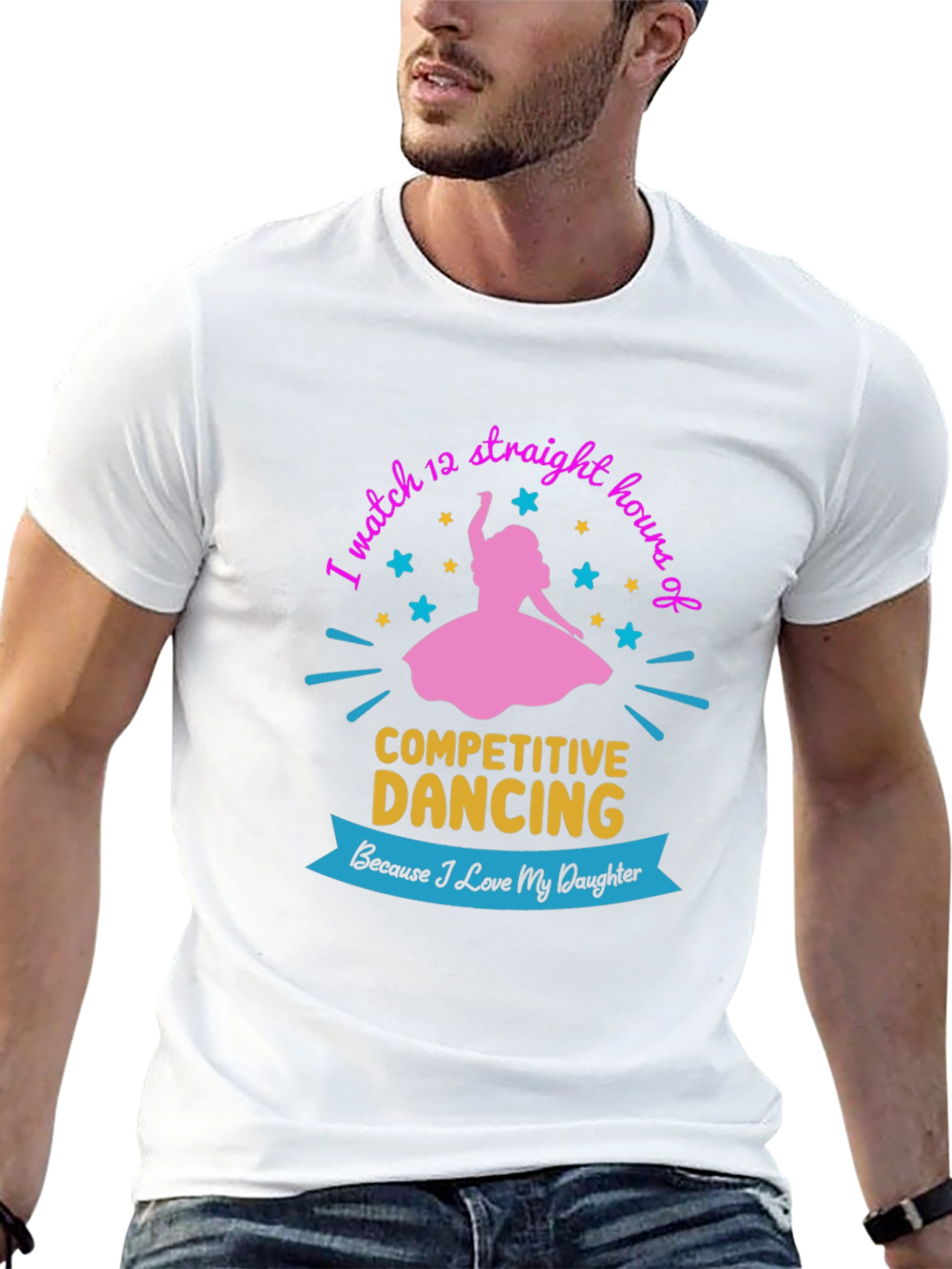 Competitive Dancing Fan T-Shirt: Love My Daughter