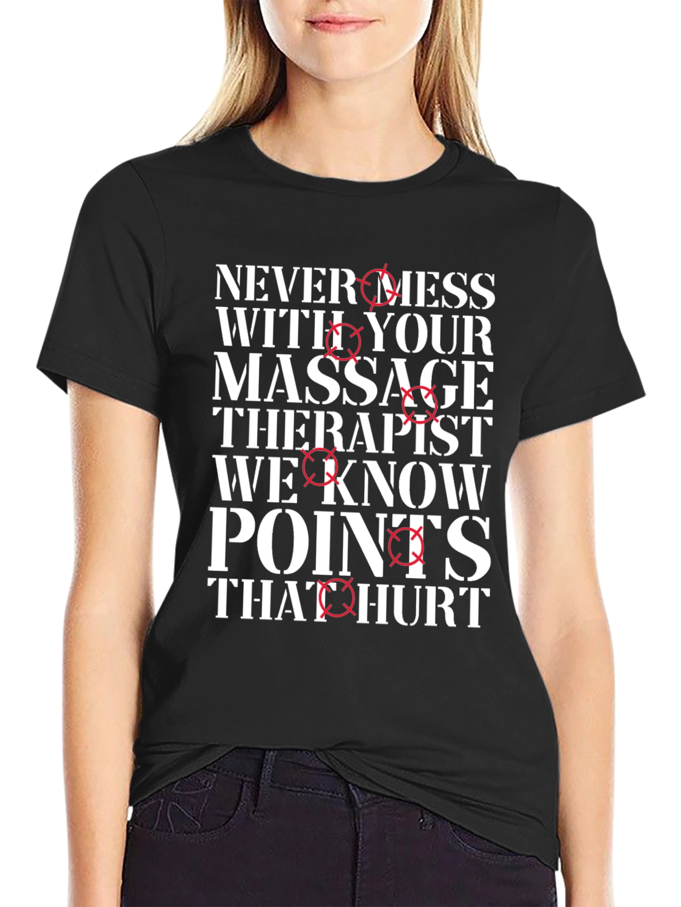 Massage Therapist Points That Hurt Graphic T-Shirt