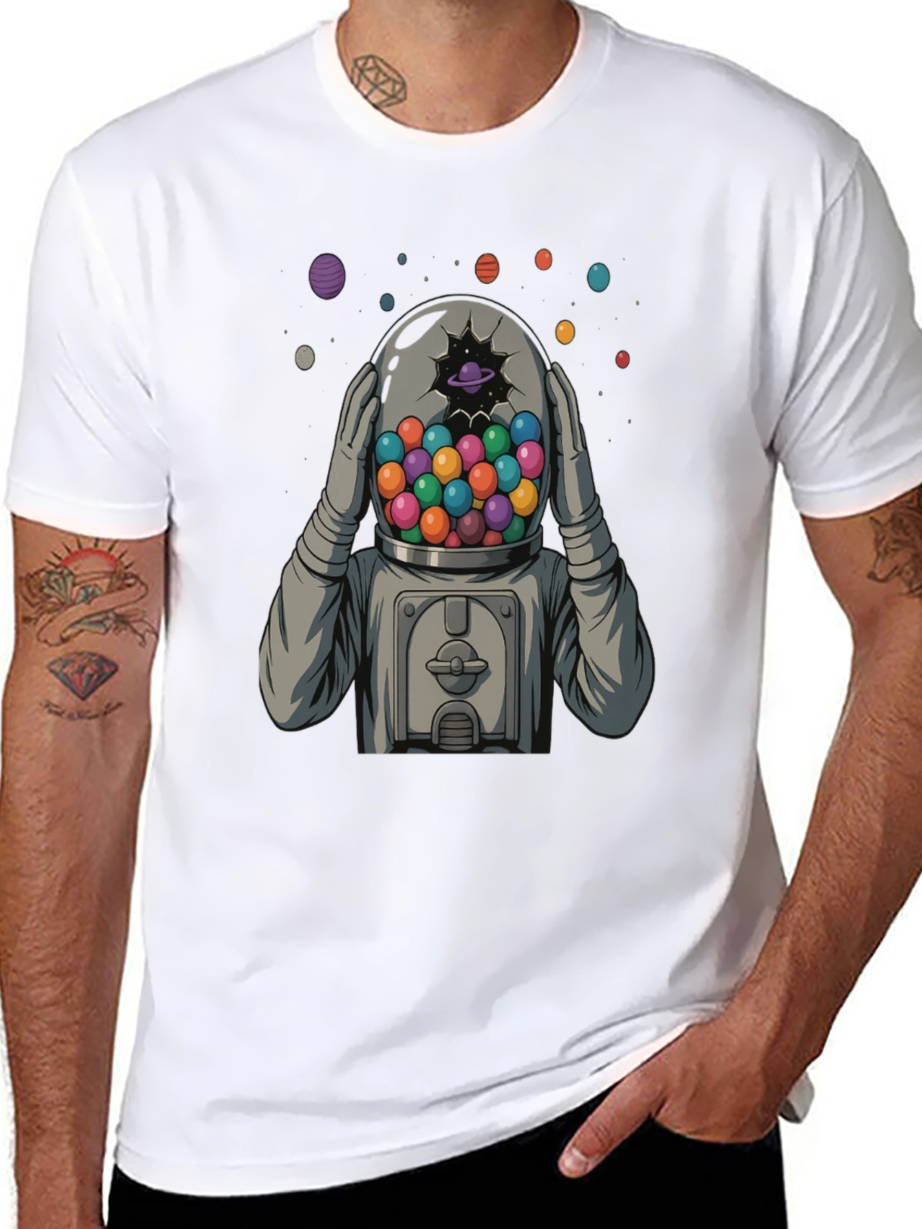 Astronaut Gumball Head Graphic Tee