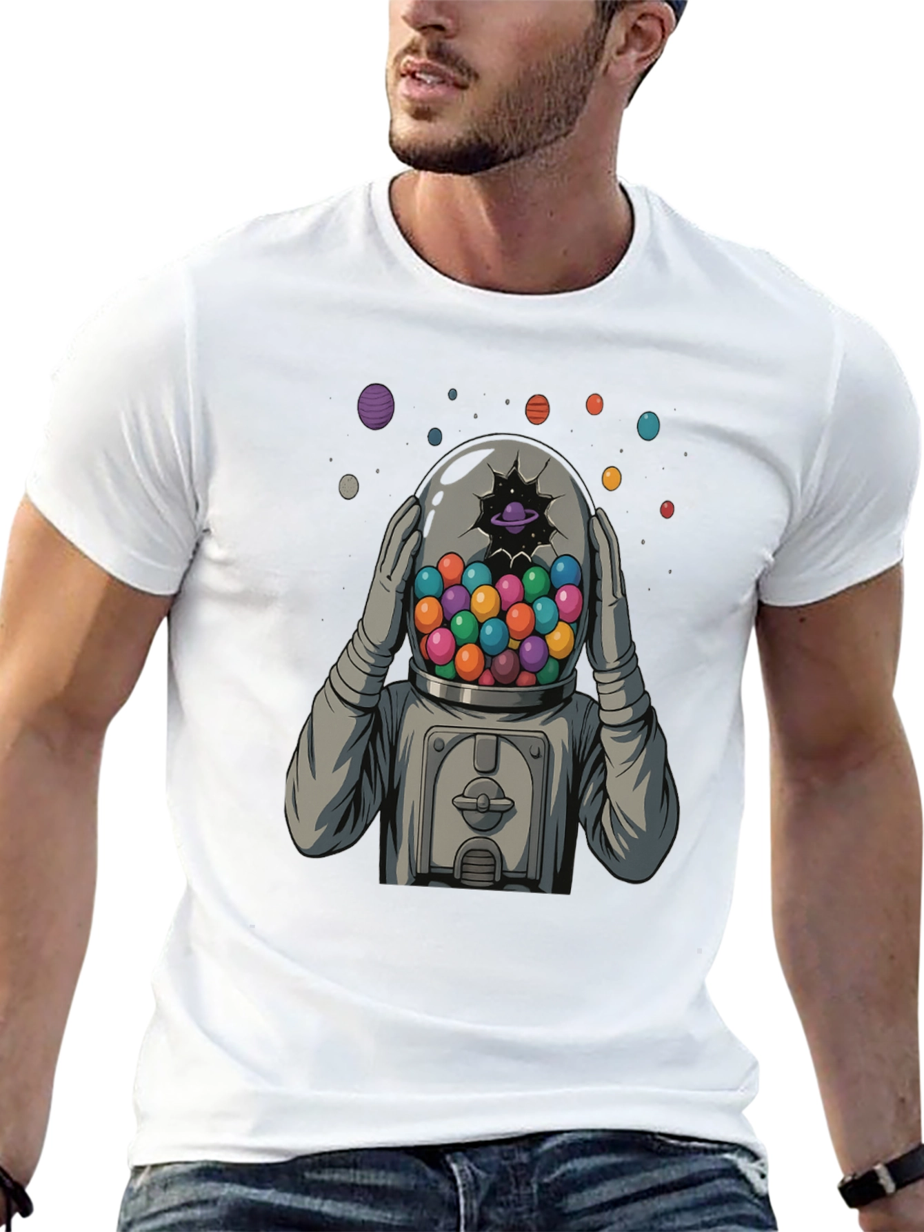 Astronaut Gumball Head Graphic Tee