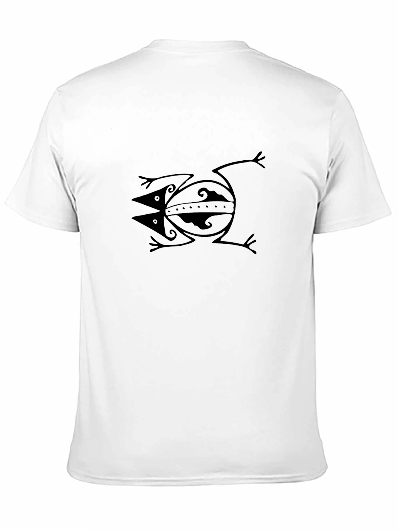 Tribal Frog Graphic Tee - Black