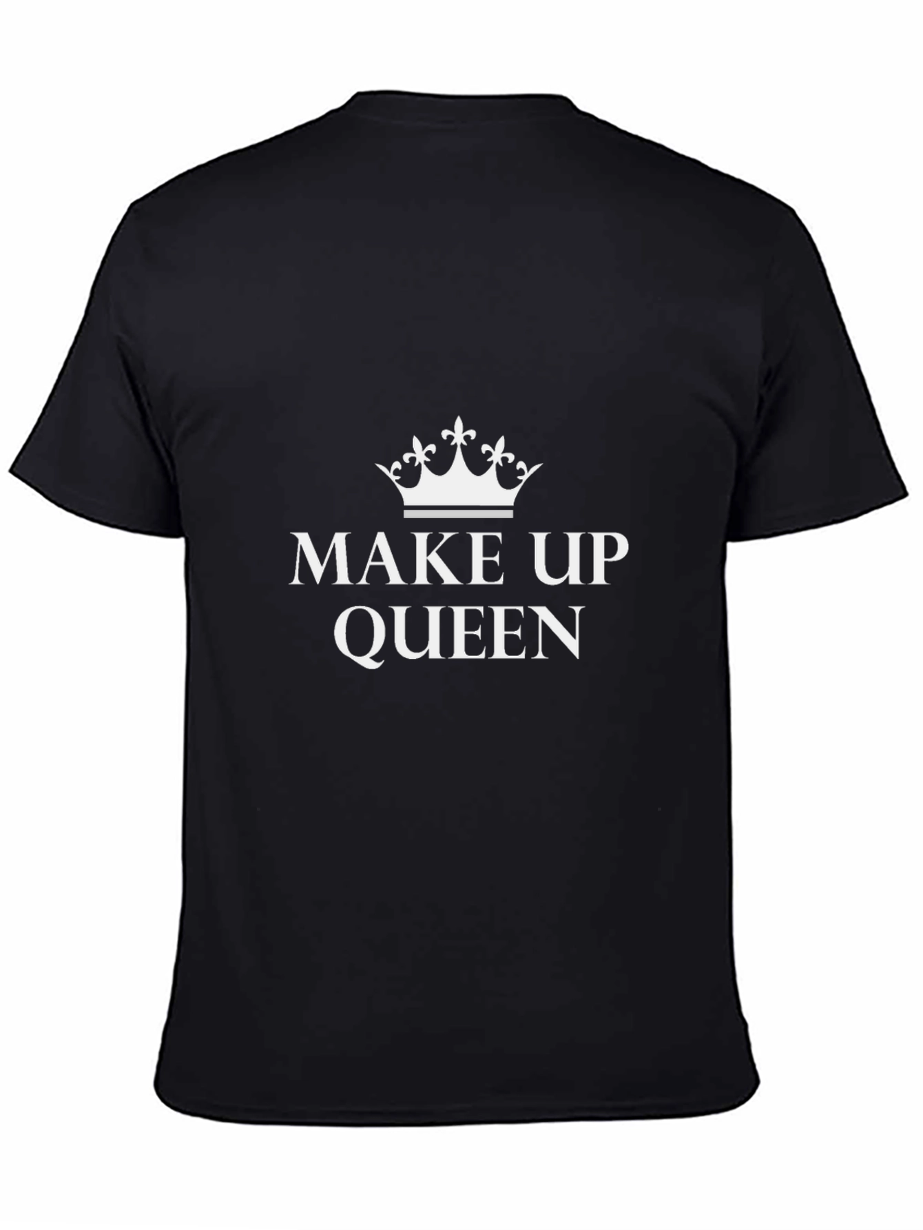 Make Up Queen Graphic T-Shirt - Black Cotton Tee