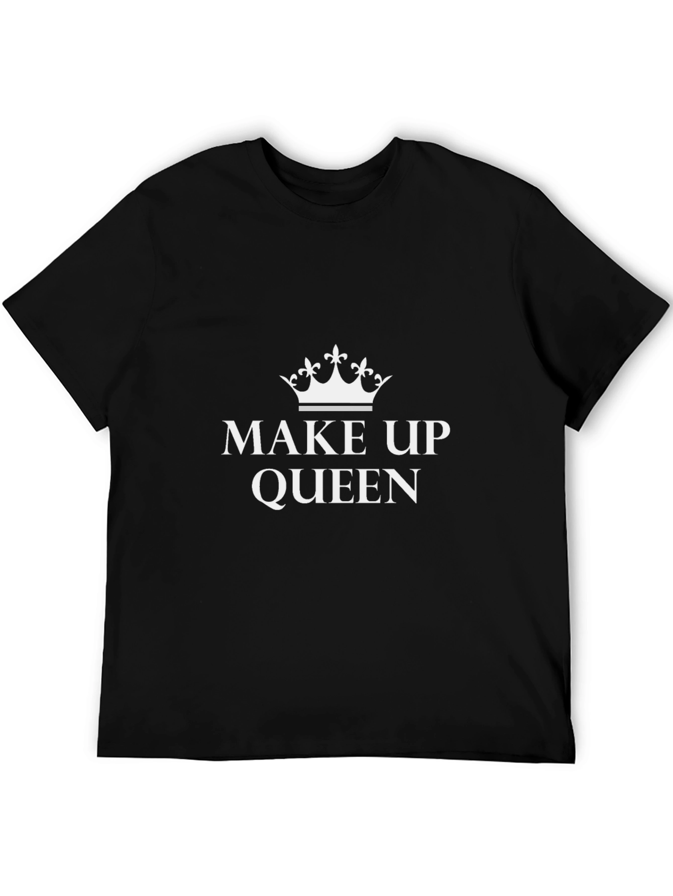 Make Up Queen Graphic T-Shirt - Black Cotton Tee