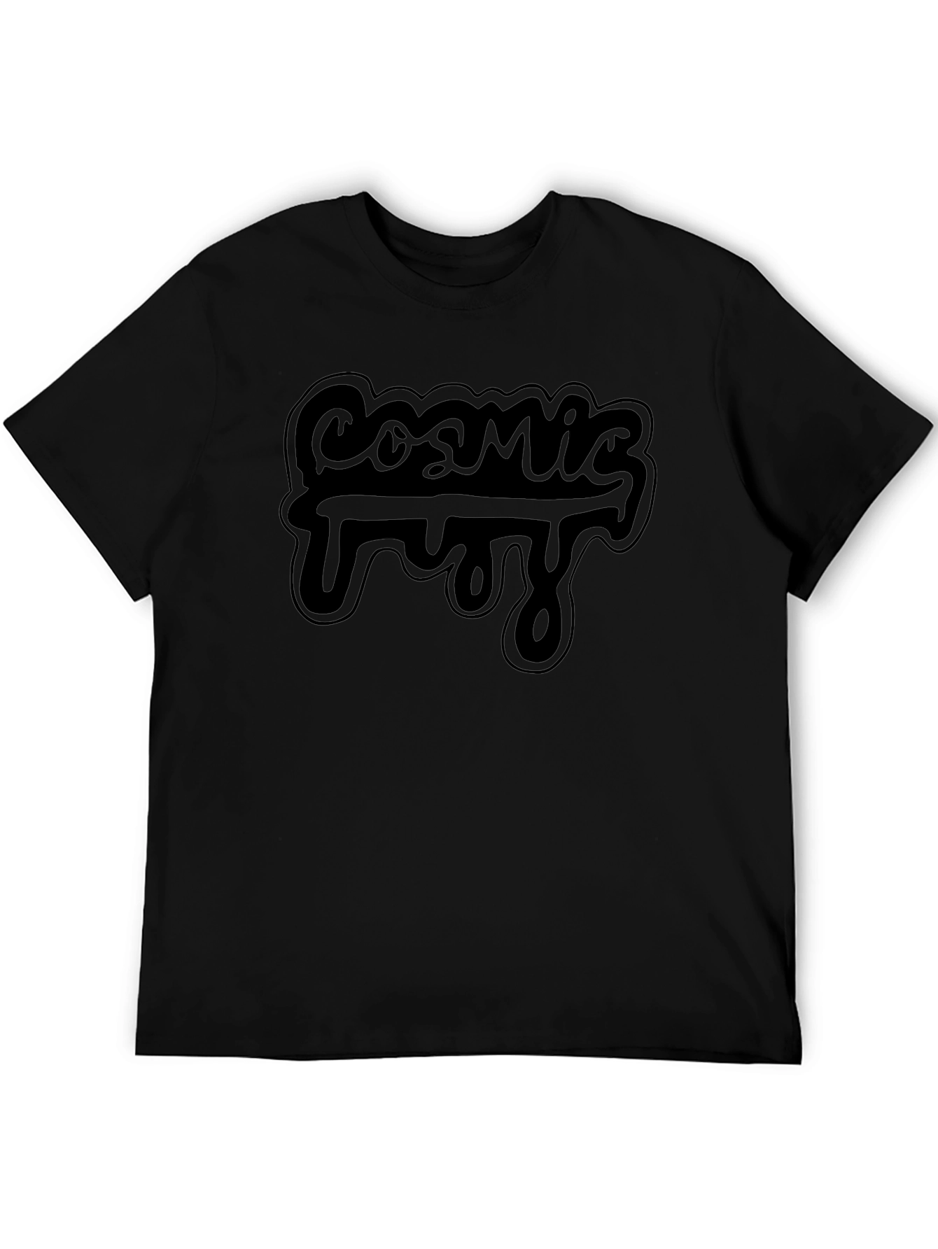 Cosmic Fuzz Graphic T-Shirt - Mens Black Tee